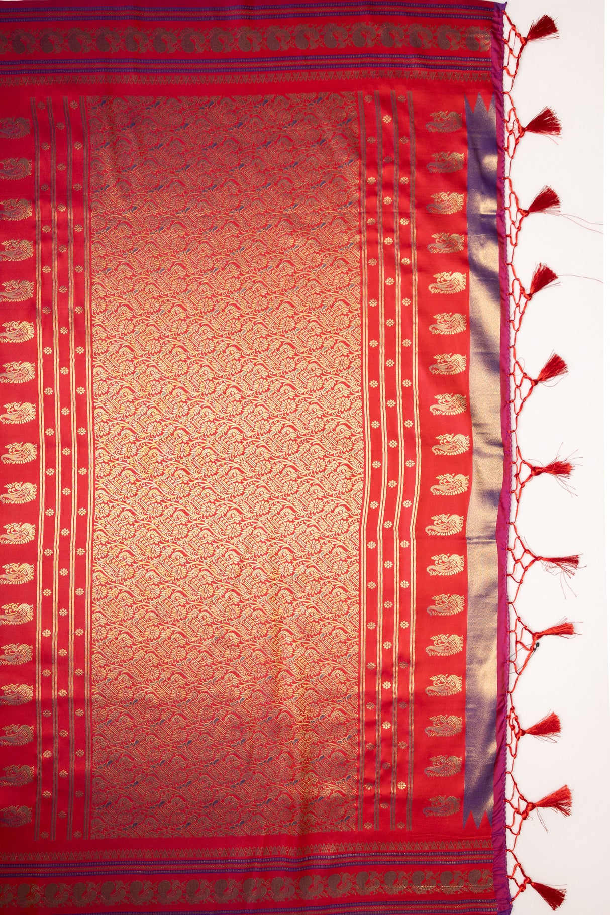 Mimosa Women's Woven Design Kanjivaram Style Art Silk Saree With Blouse Piece : SA00001733VLFREE