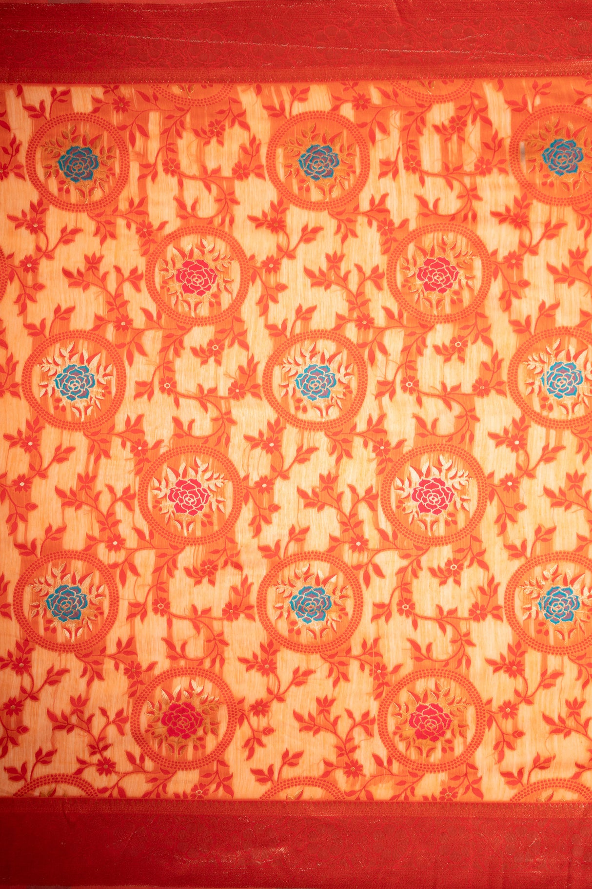 Mimosa Women's Woven Design Kanjivaram Style Art Silk Saree With Blouse Piece : SA00001599PCFREE