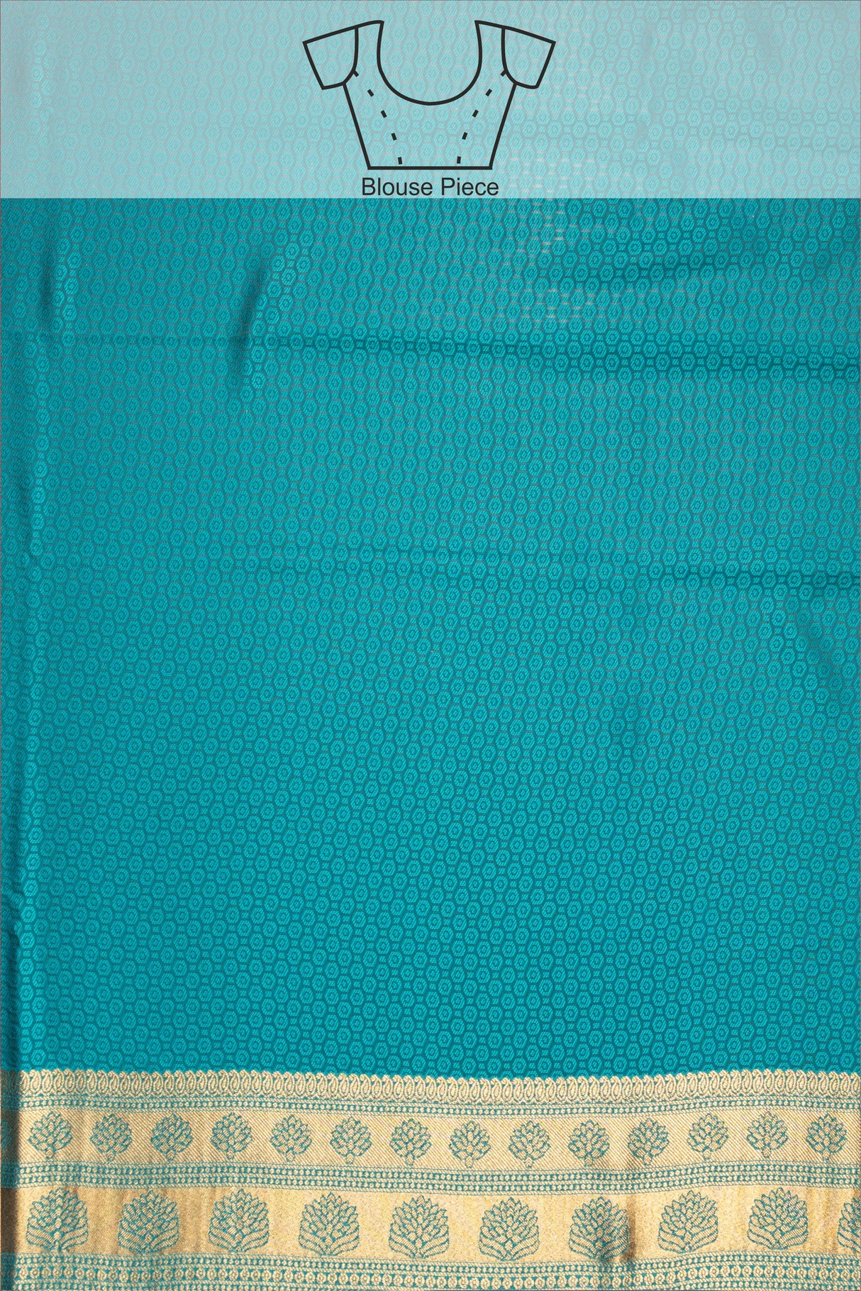 Mimosa Women's Woven Design Kanjivaram Style Art Silk Saree With Blouse Piece : SA00001693NVFREE