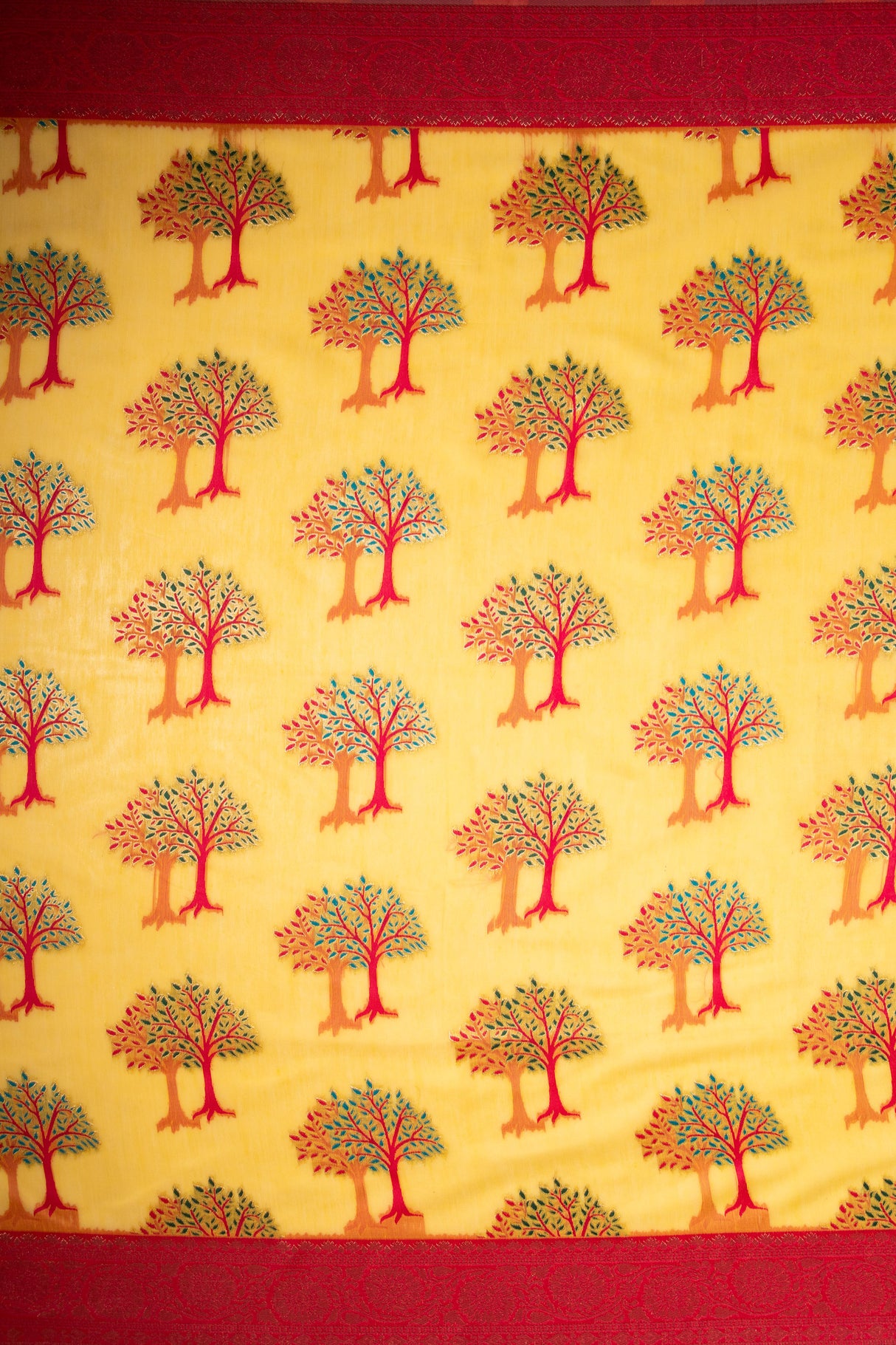 Mimosa Women's Woven Design Banarasi Style Art Silk Saree With Blouse Piece : SA00001580GDFREE