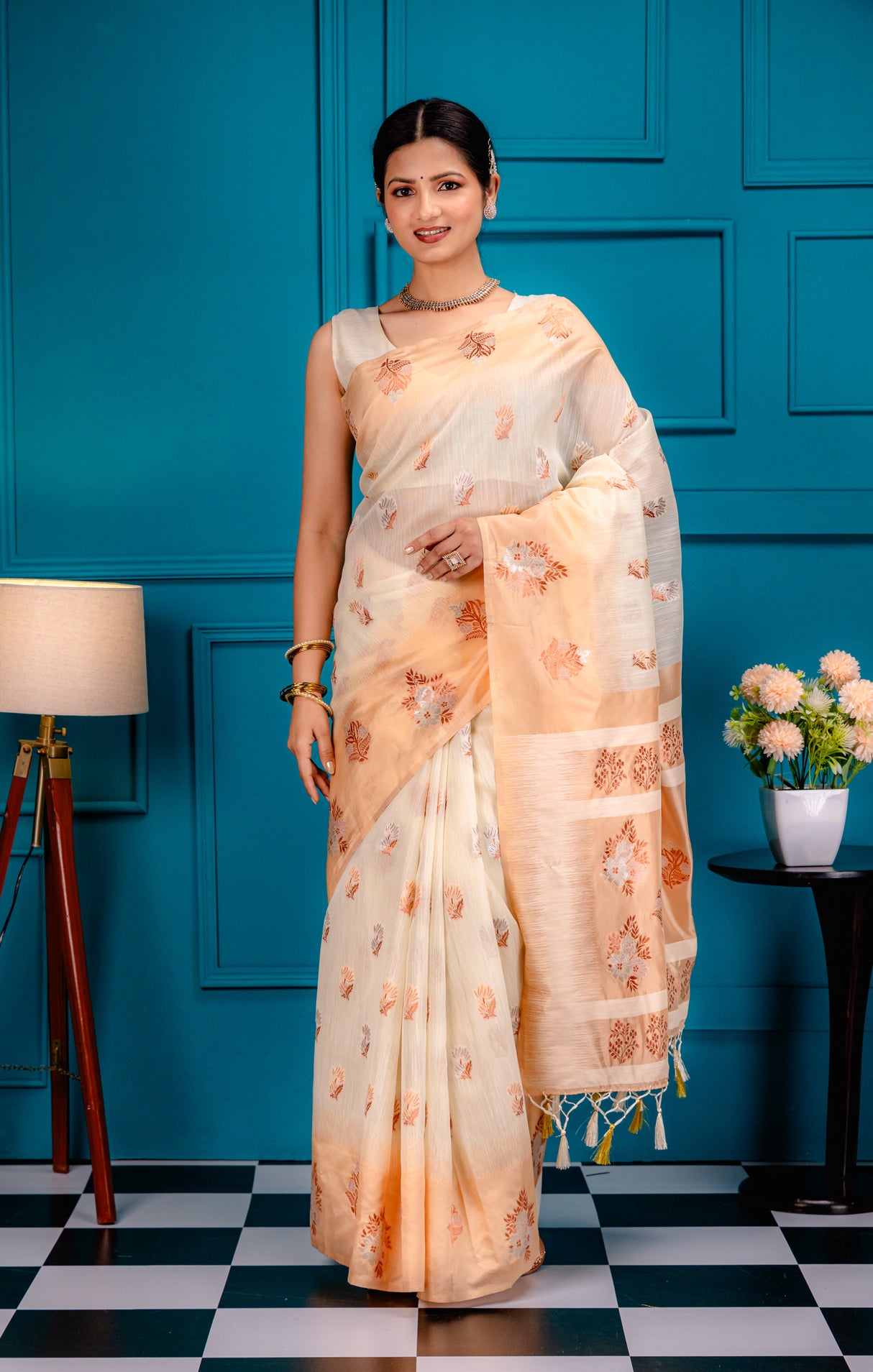 Mimosa Women's Woven Design Banarasi Style Art Silk Saree With Blouse Piece : SA00001802PCFREE