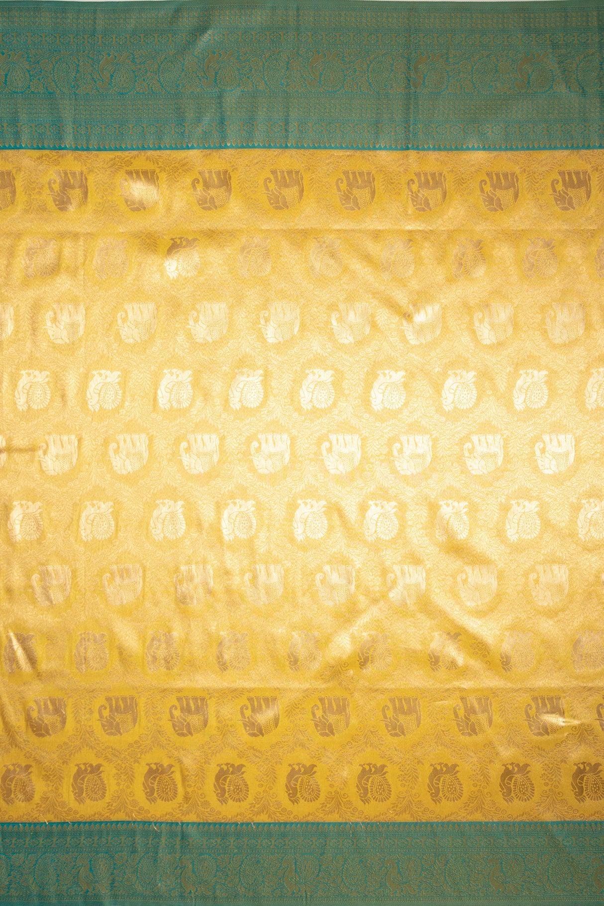 Mimosa Women's Woven Design Kanjivaram Style Art Silk Saree With Blouse Piece : SA00001783GDFREE