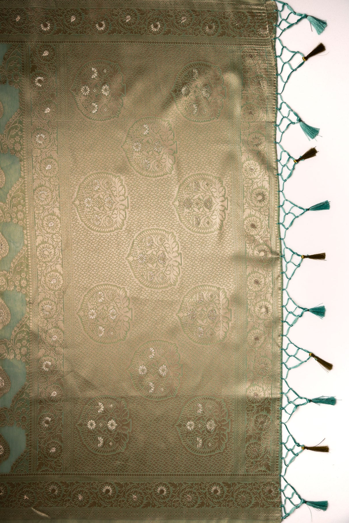 Mimosa Women's Woven Design Kanjivaram Style Art Silk Saree With Blouse Piece : SA00001594RMFREE