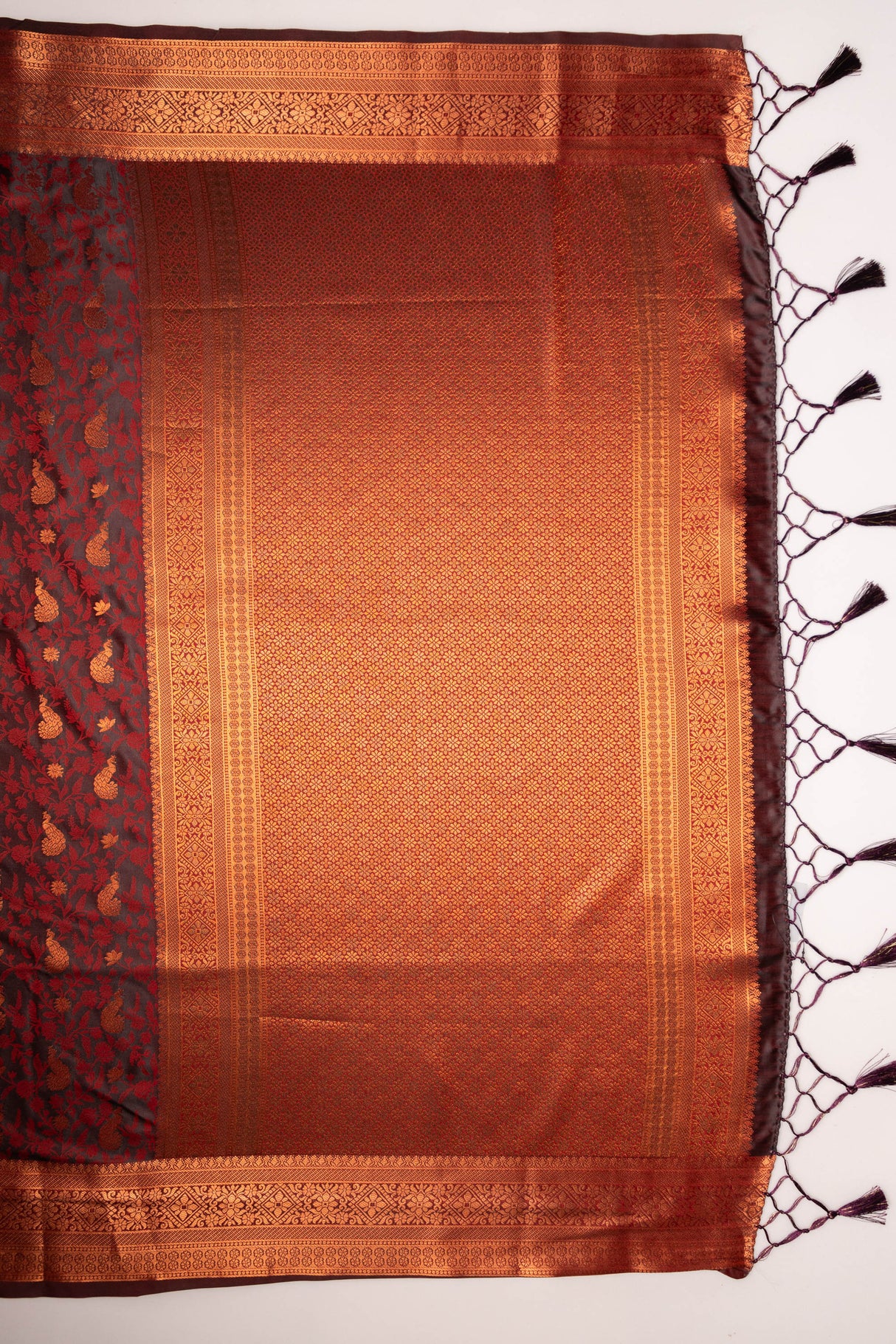 Mimosa Women's Woven Design Kanjivaram Style Art Silk Saree With Blouse Piece : SA00001700MRFREE