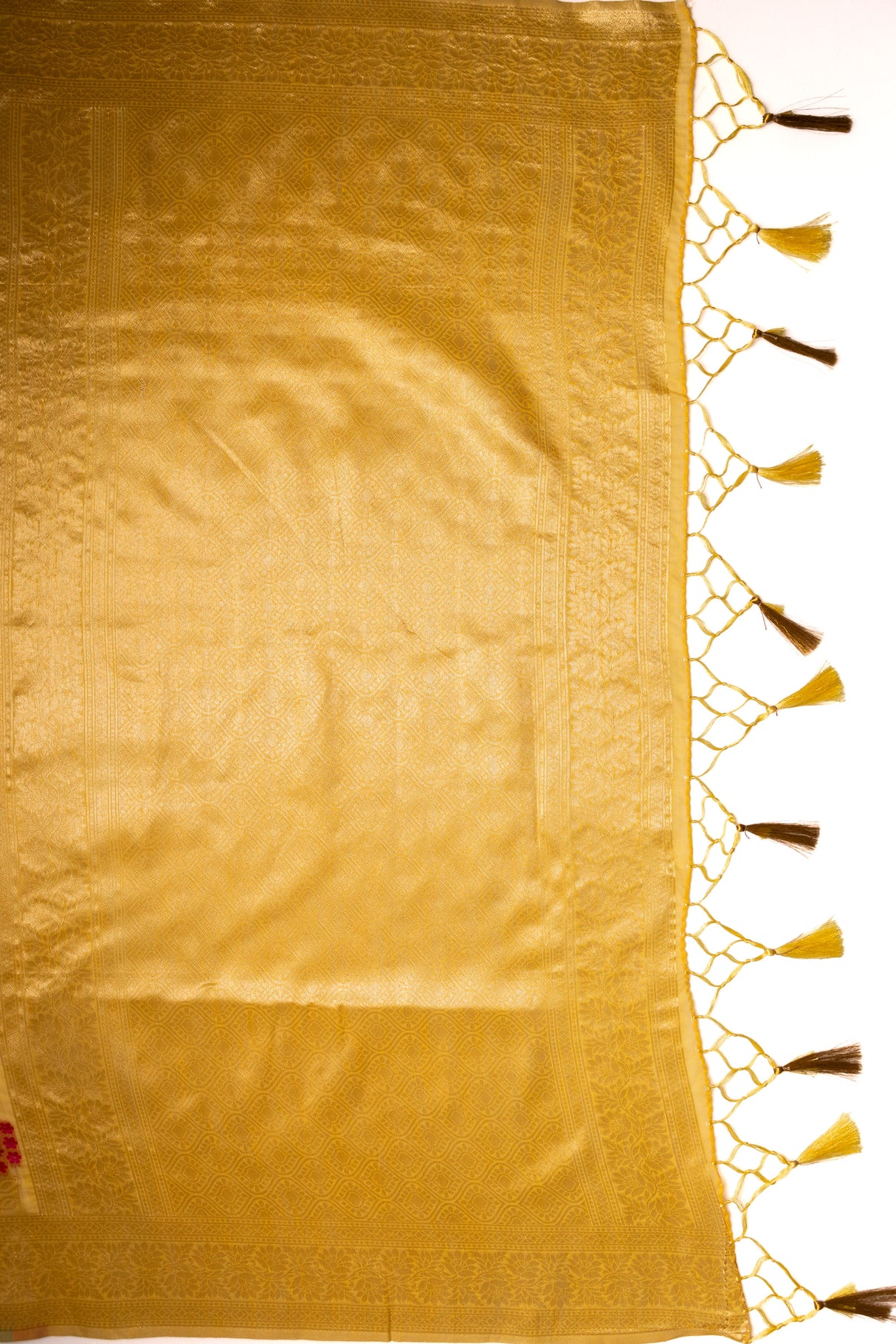 Mimosa Women's Woven Design Banarasi Style Art Silk Saree With Blouse Piece : SA00001595GDFREE