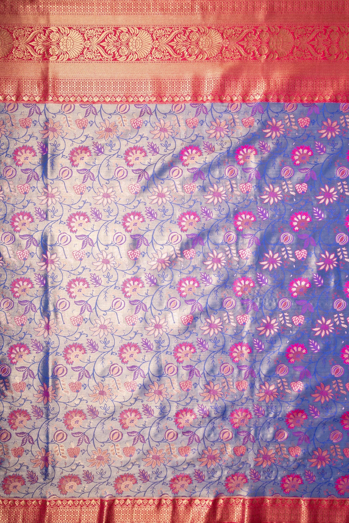 Mimosa Women's Woven Design Kanjivaram Style Art Silk Saree With Blouse Piece : SA00001827RBFREE