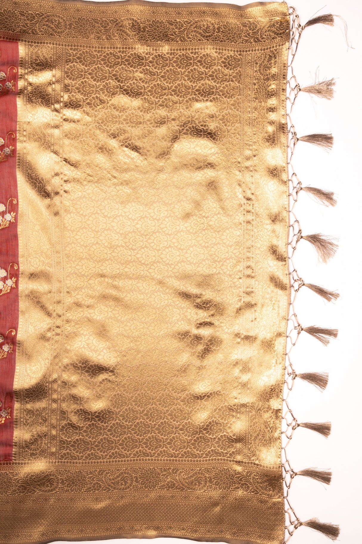 Mimosa Women's Woven Design Kanjivaram Style Art Silk Saree With Blouse Piece : SA00001736MRFREE