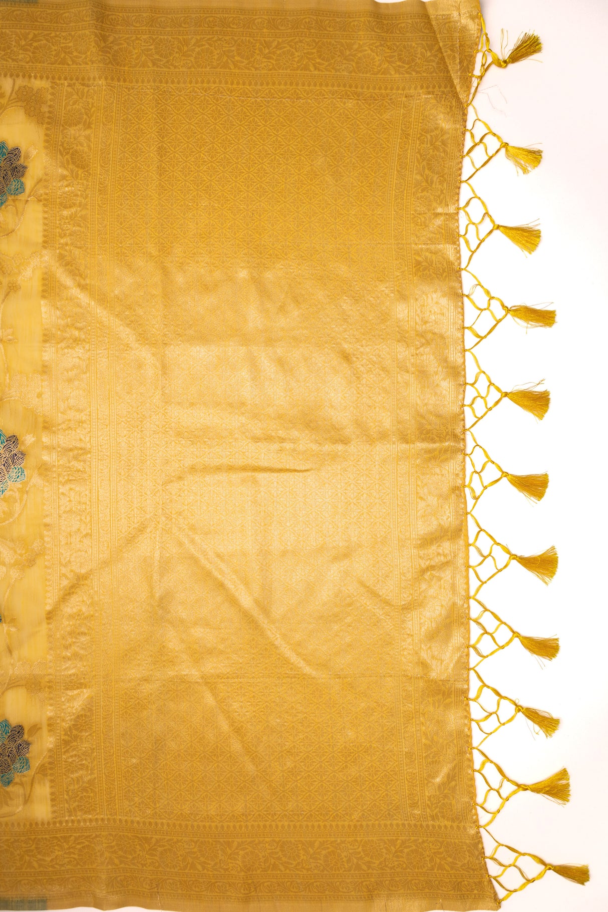 Mimosa Women's Woven Design Banarasi Style Art Silk Saree With Blouse Piece : SA00001597GDFREE