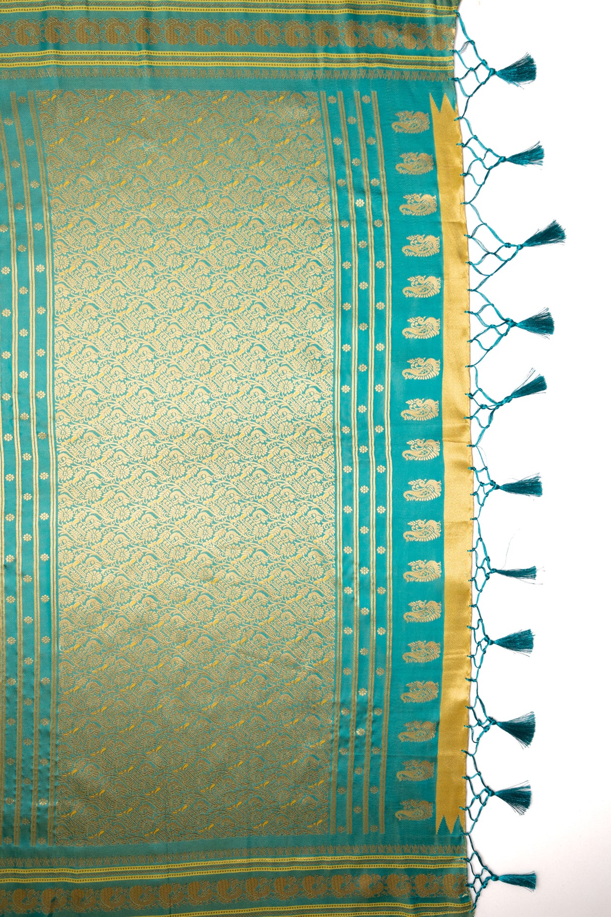 Mimosa Women's Woven Design Kanjivaram Style Art Silk Saree With Blouse Piece : SA00001733PSFREE