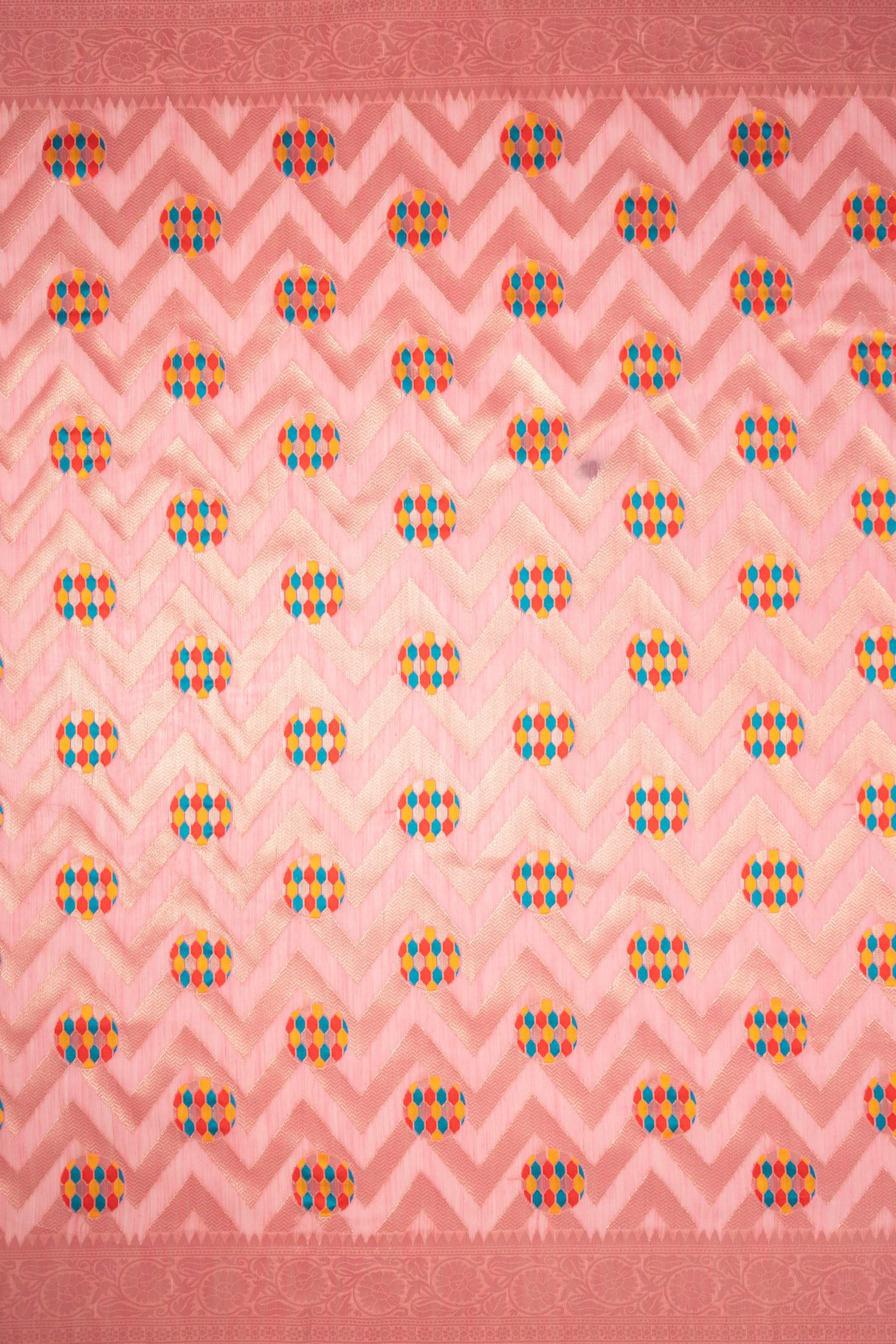 Mimosa Women's Woven Design Banarasi Style Art Silk Saree With Blouse Piece : SA00001584PNKFREE