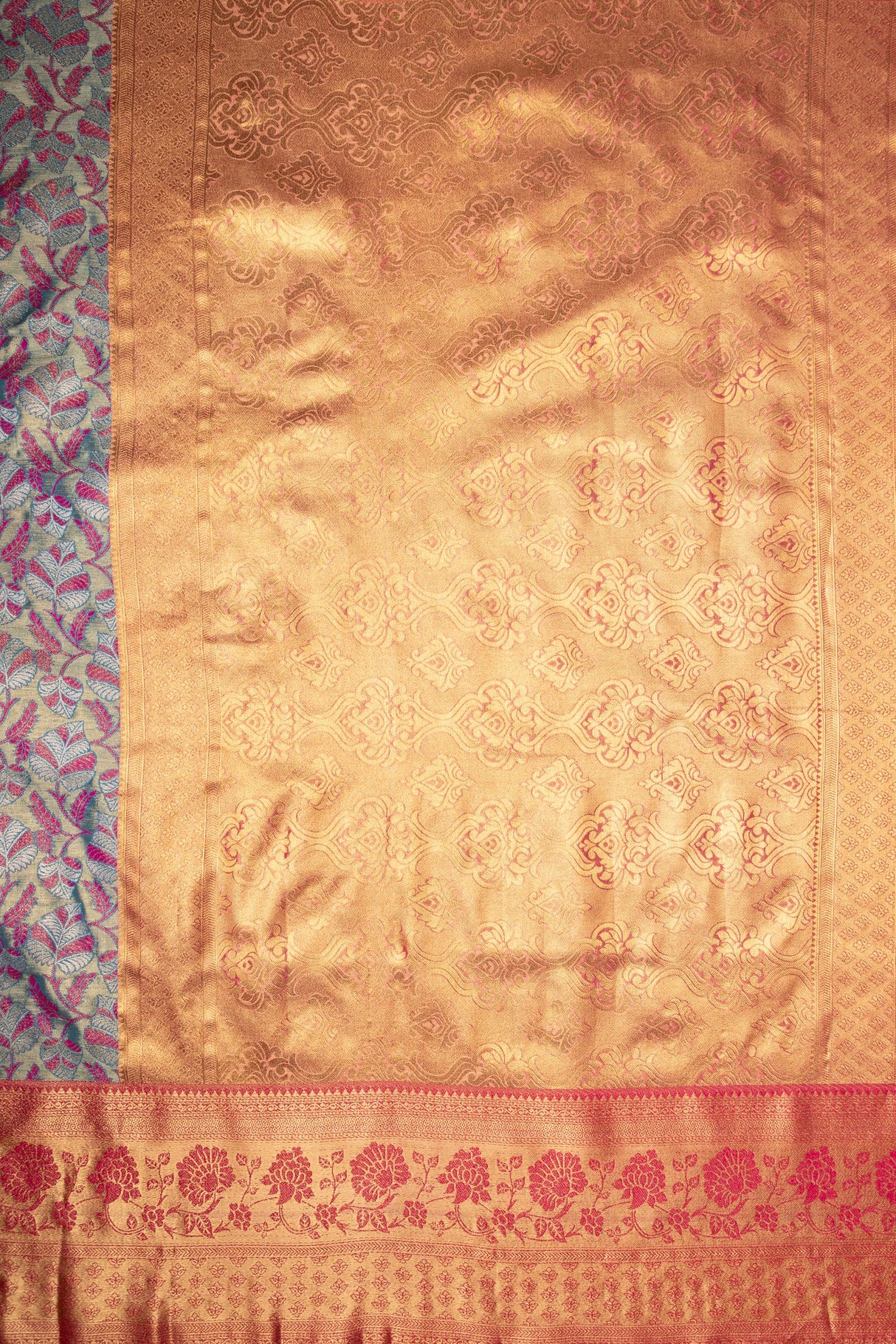 Mimosa Women's Woven Design Kanjivaram Style Art Silk Saree With Blouse Piece : SA00001810ANFREE