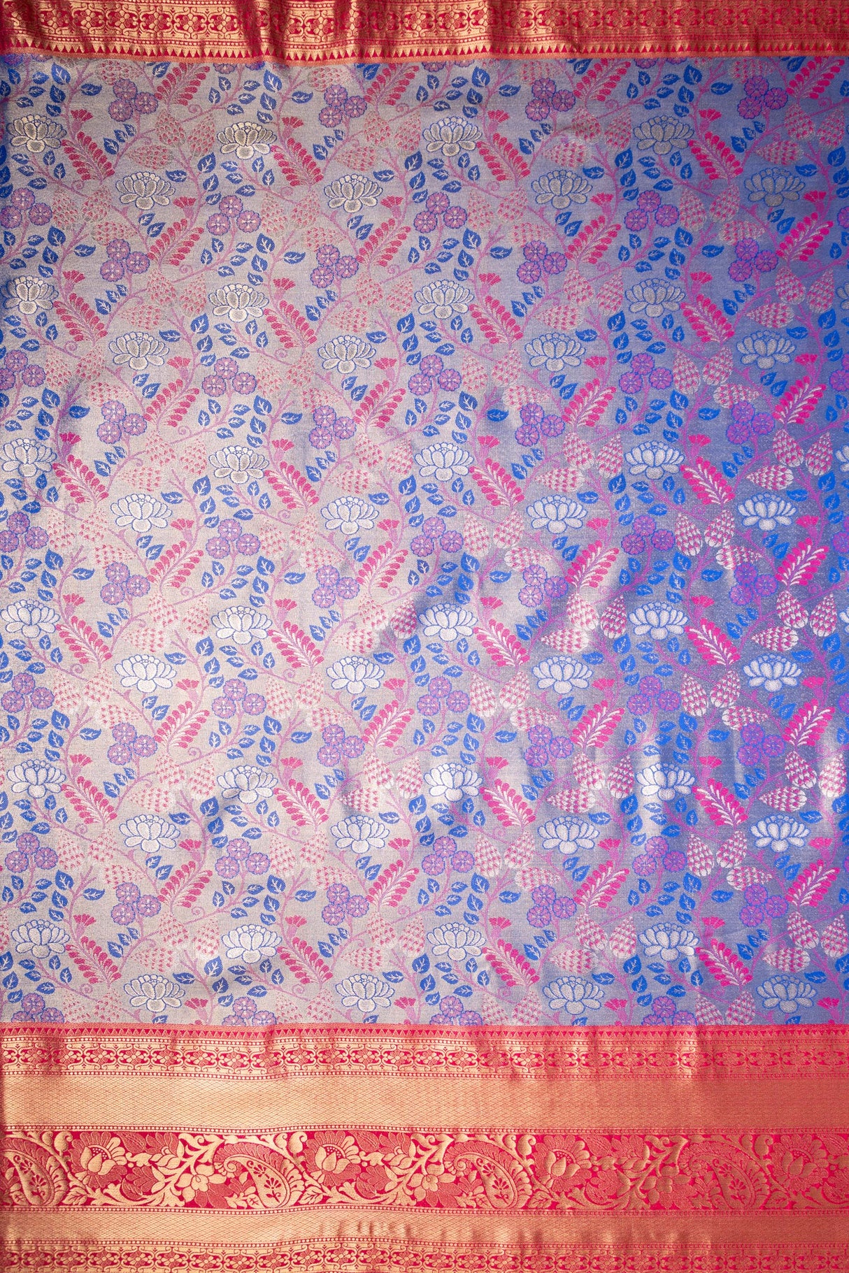 Mimosa Women's Woven Design Kanjivaram Style Art Silk Saree With Blouse Piece : SA00001812RBFREE