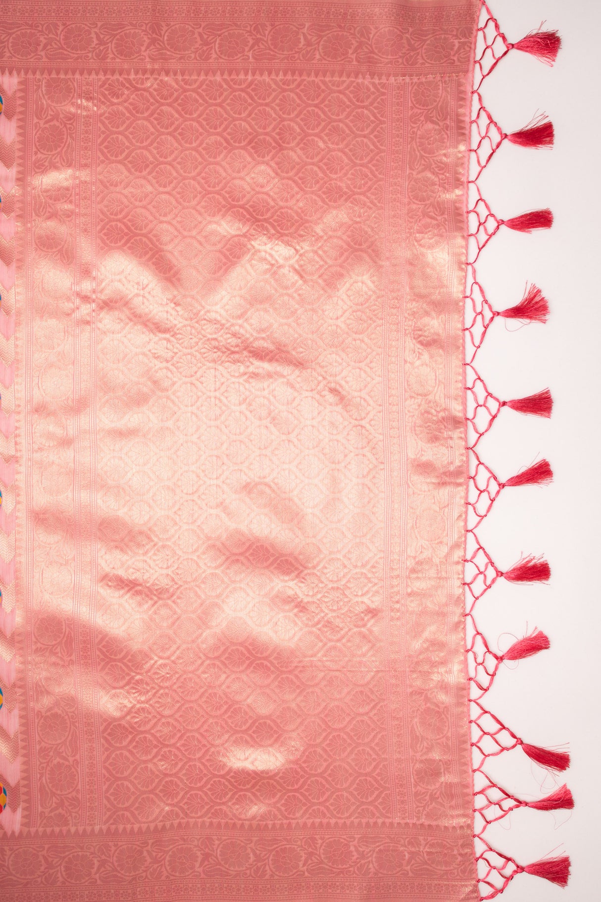 Mimosa Women's Woven Design Banarasi Style Art Silk Saree With Blouse Piece : SA00001584PNKFREE