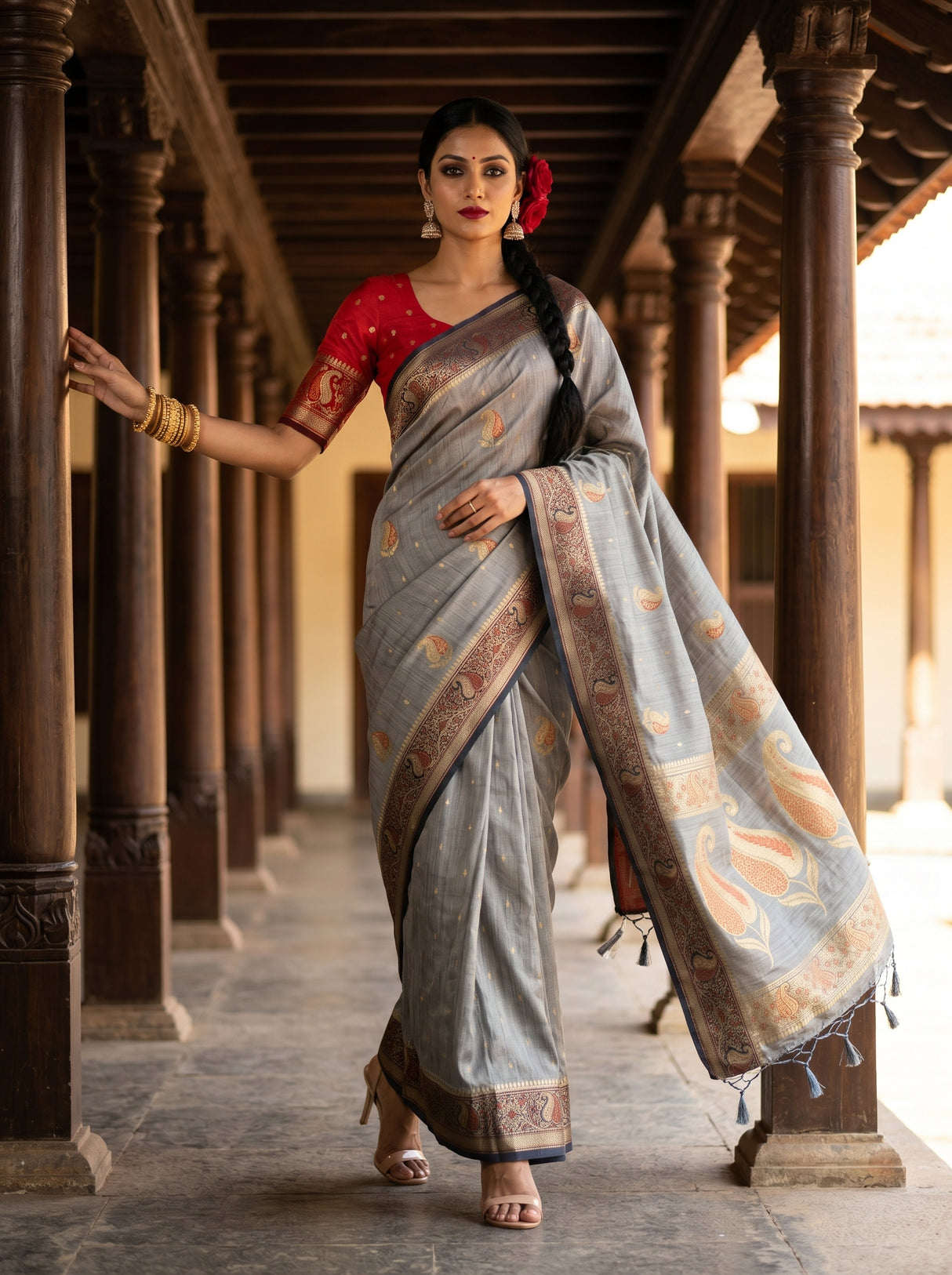MIMOSA Saree Saree — pose 6 styling detail