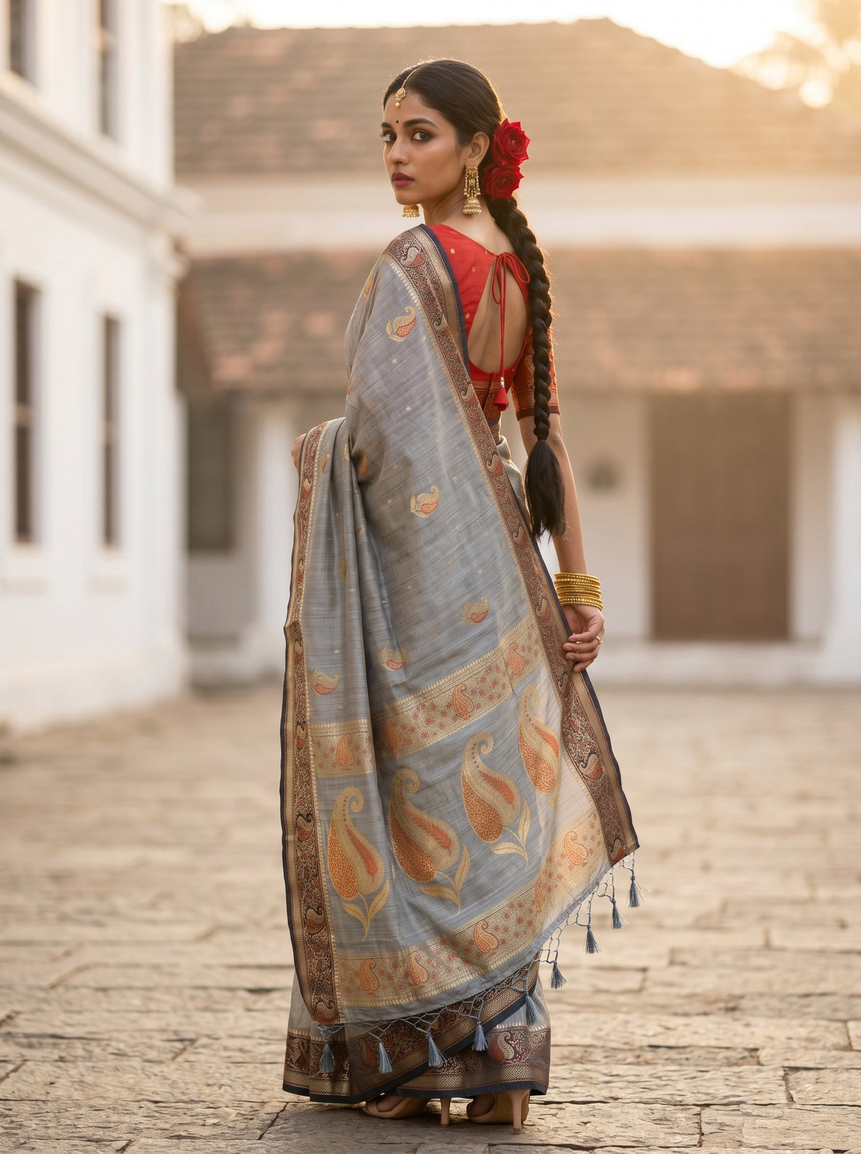 MIMOSA Saree Saree — pose 7 styling detail