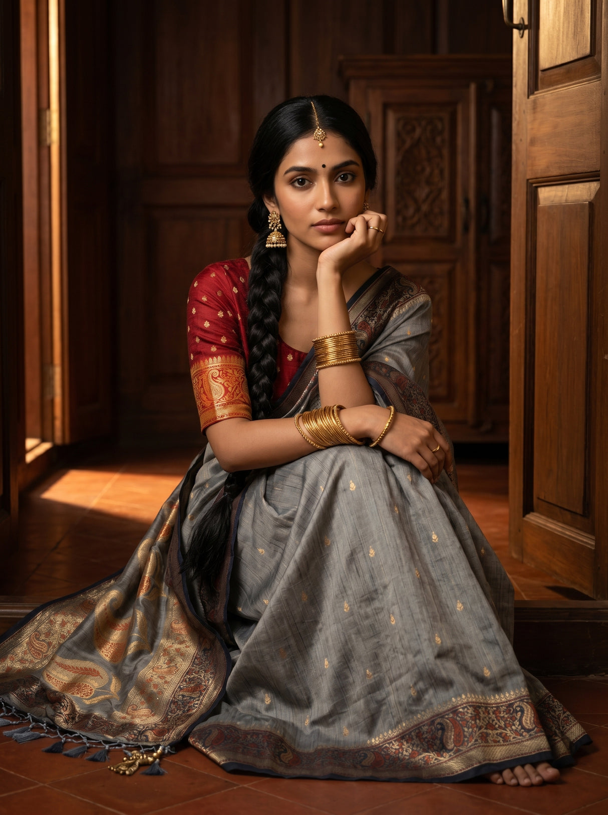 MIMOSA Saree Saree — pose 8 styling detail