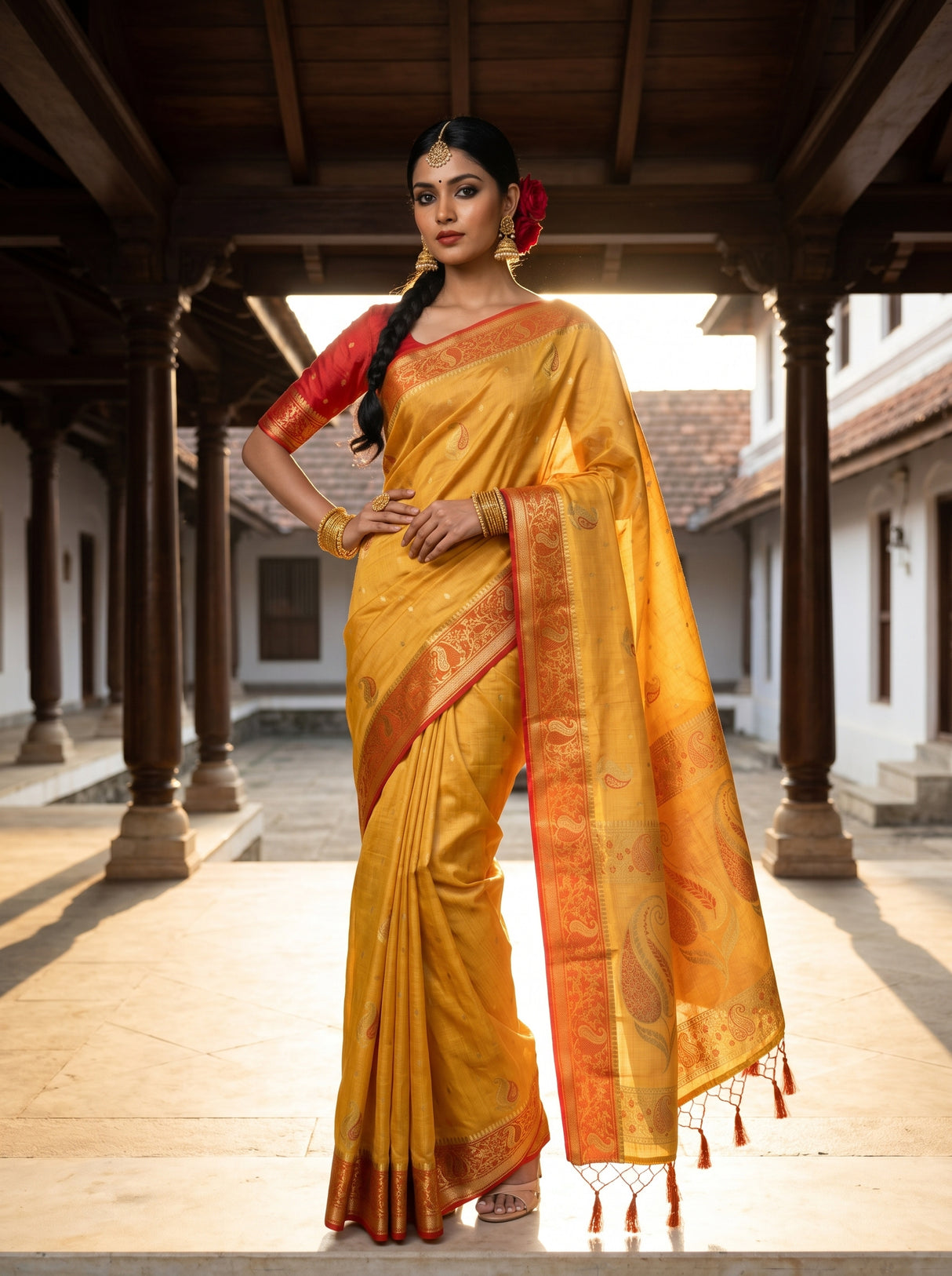 MIMOSA Saree Saree — pose 4 styling detail