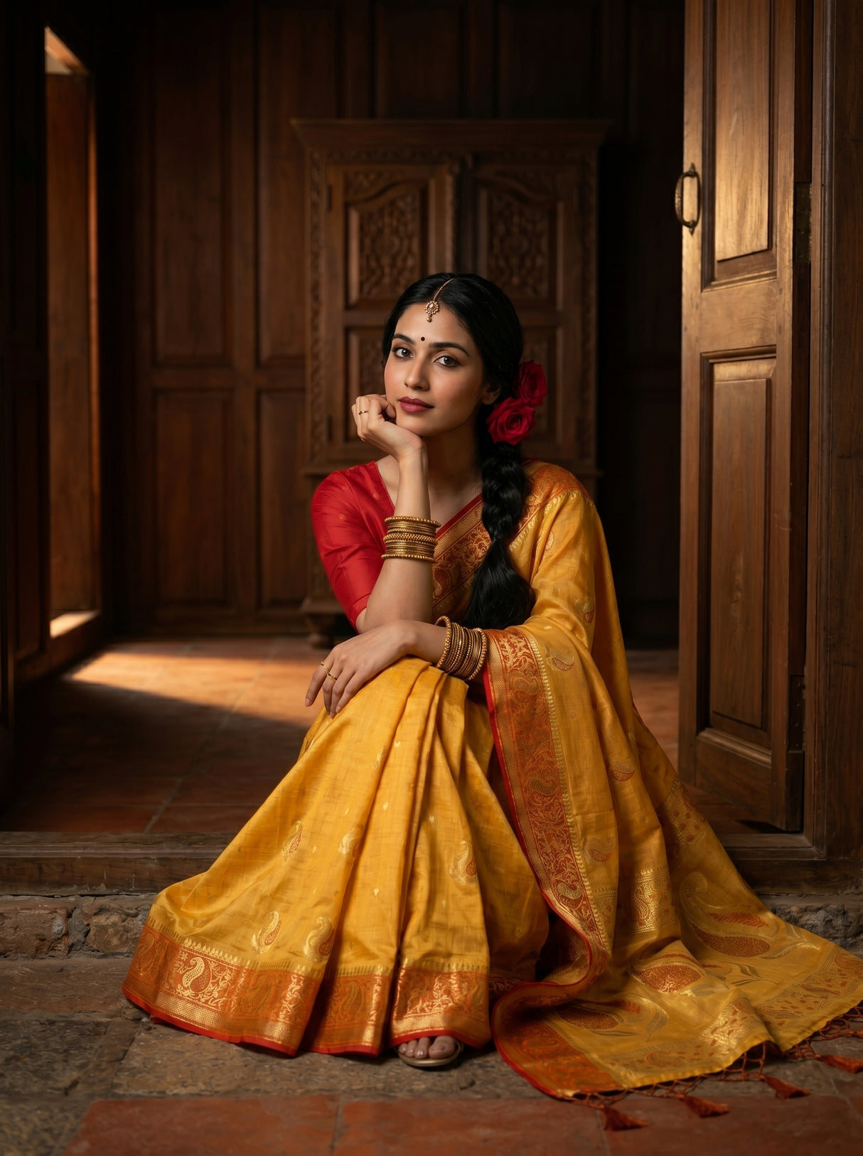 MIMOSA Saree Saree — pose 8 styling detail