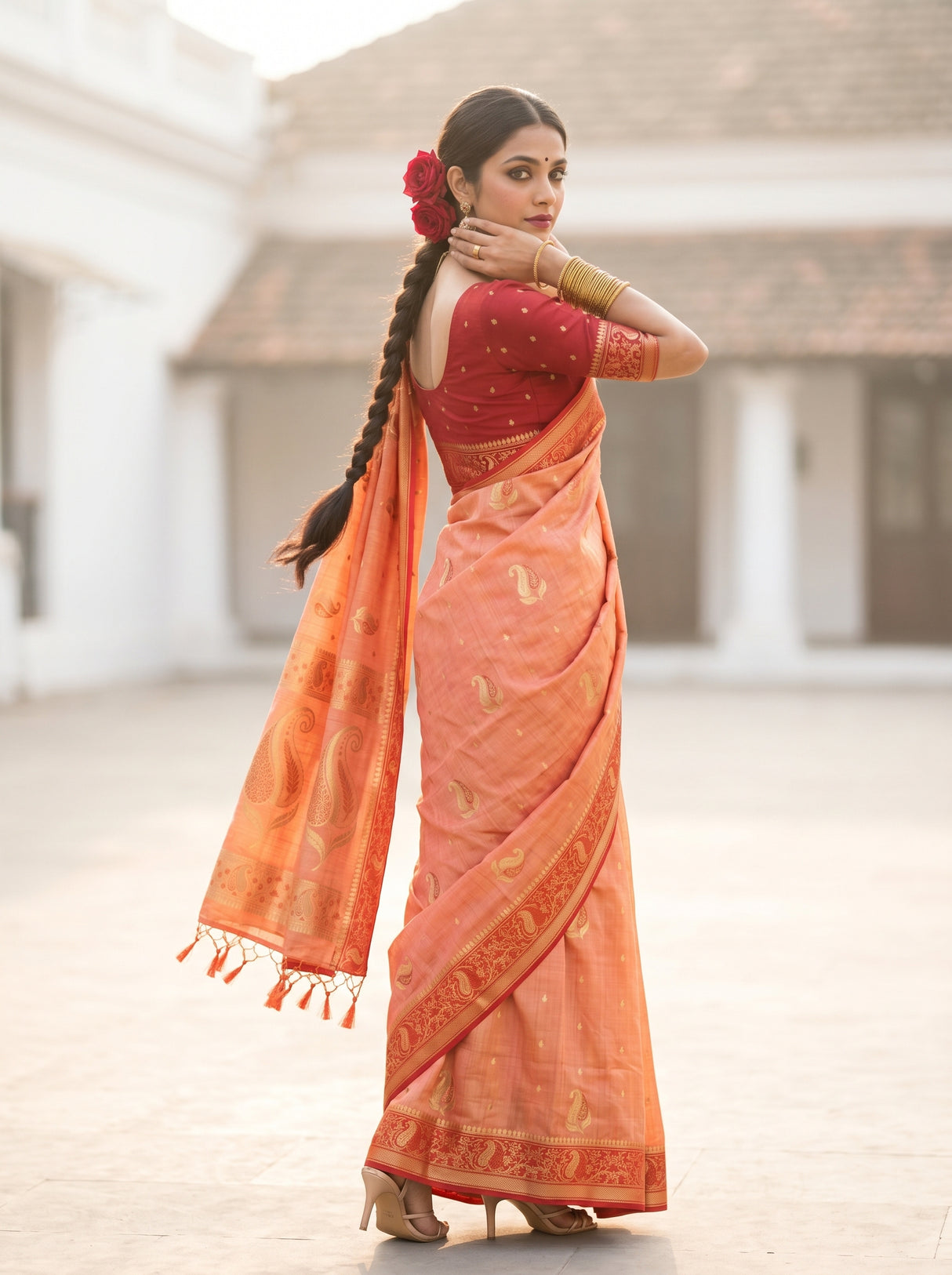 MIMOSA Saree Saree — pose 9 styling detail