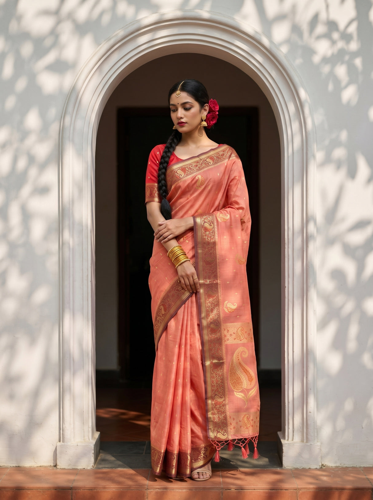 MIMOSA Saree Saree — pose 5 styling detail