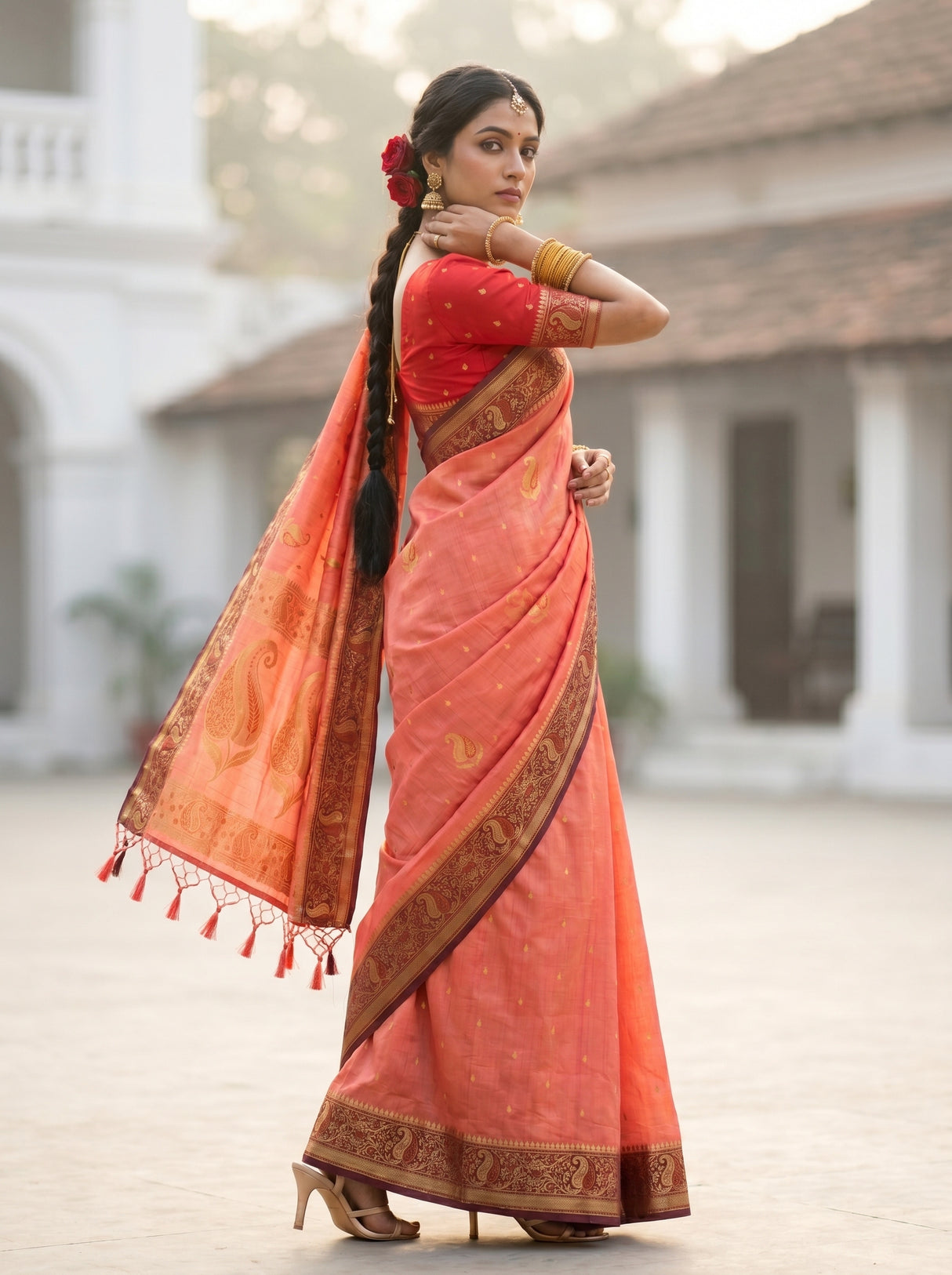 MIMOSA Saree Saree — pose 9 styling detail