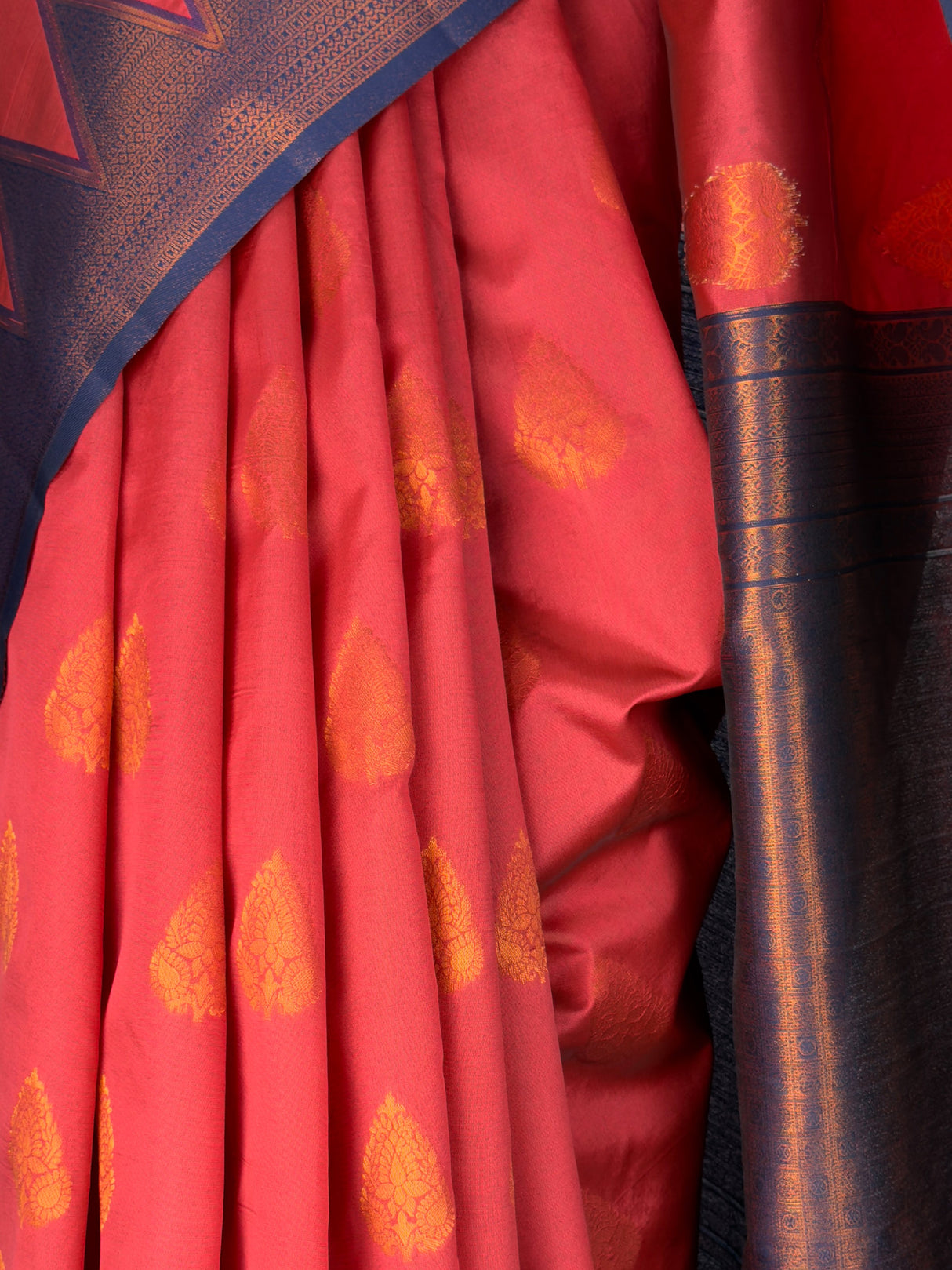 MIMOSA Gajari Saree Saree — fleets shot full lifestyle