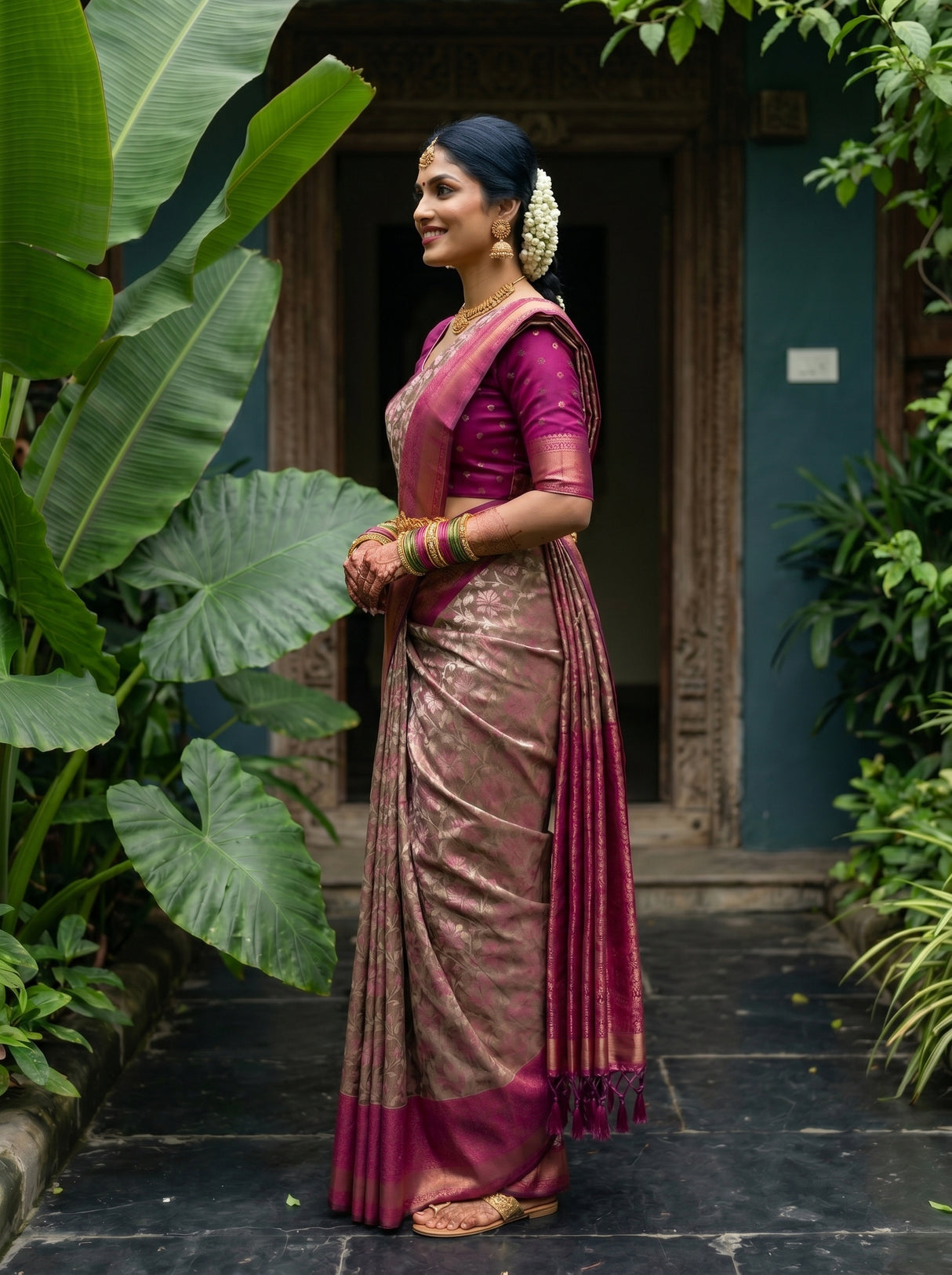 MIMOSA Saree Saree — pose 3 styling detail