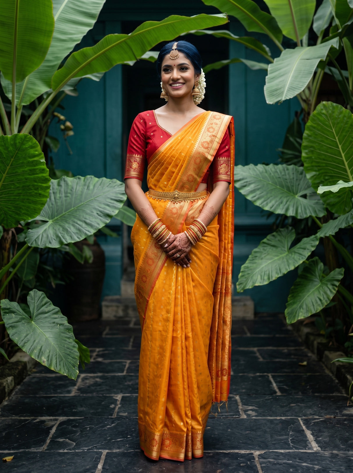 MIMOSA Saree Saree — front view on mannequin