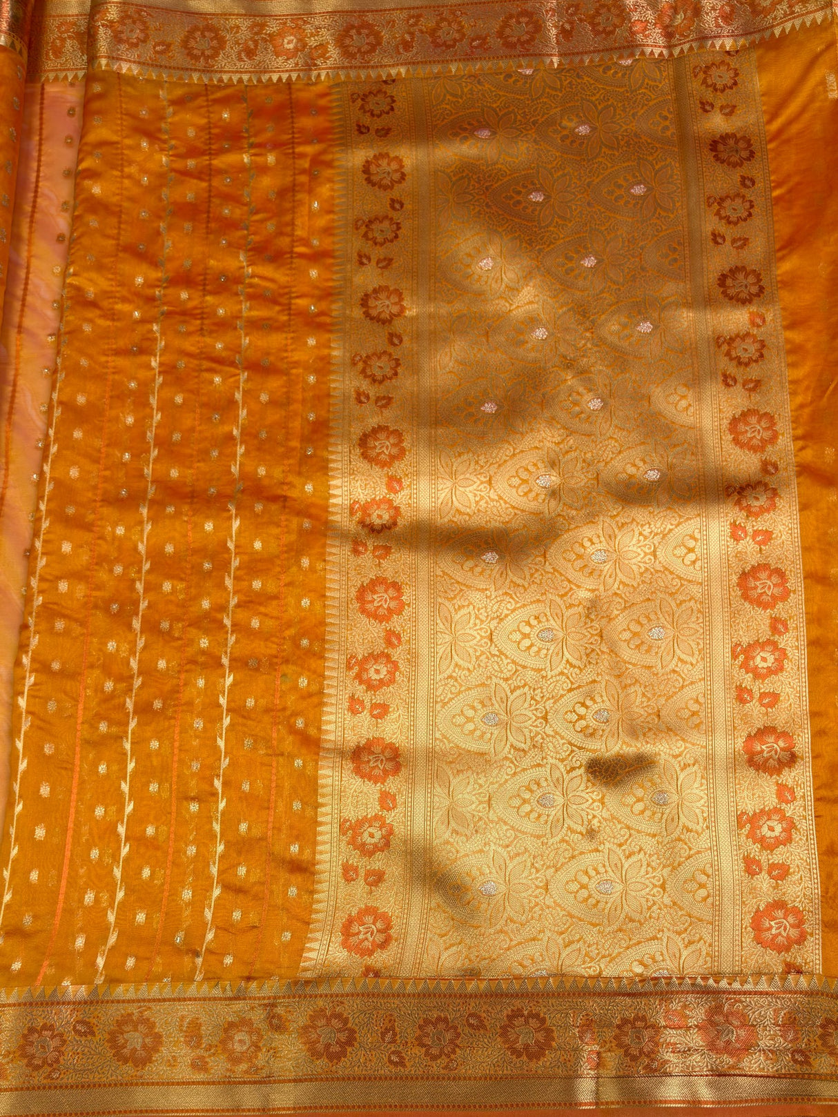 MIMOSA Saree Saree — pallu and zari work detail
