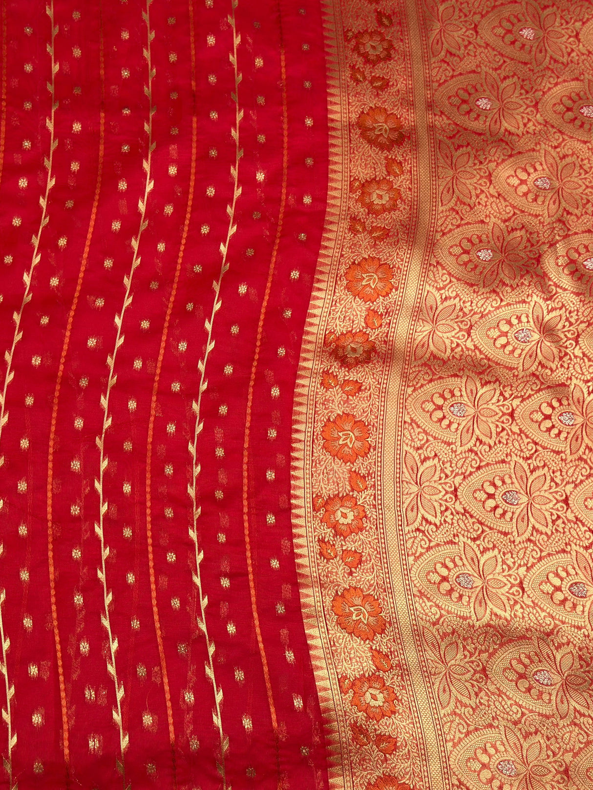MIMOSA Saree Saree — pallu and zari work detail
