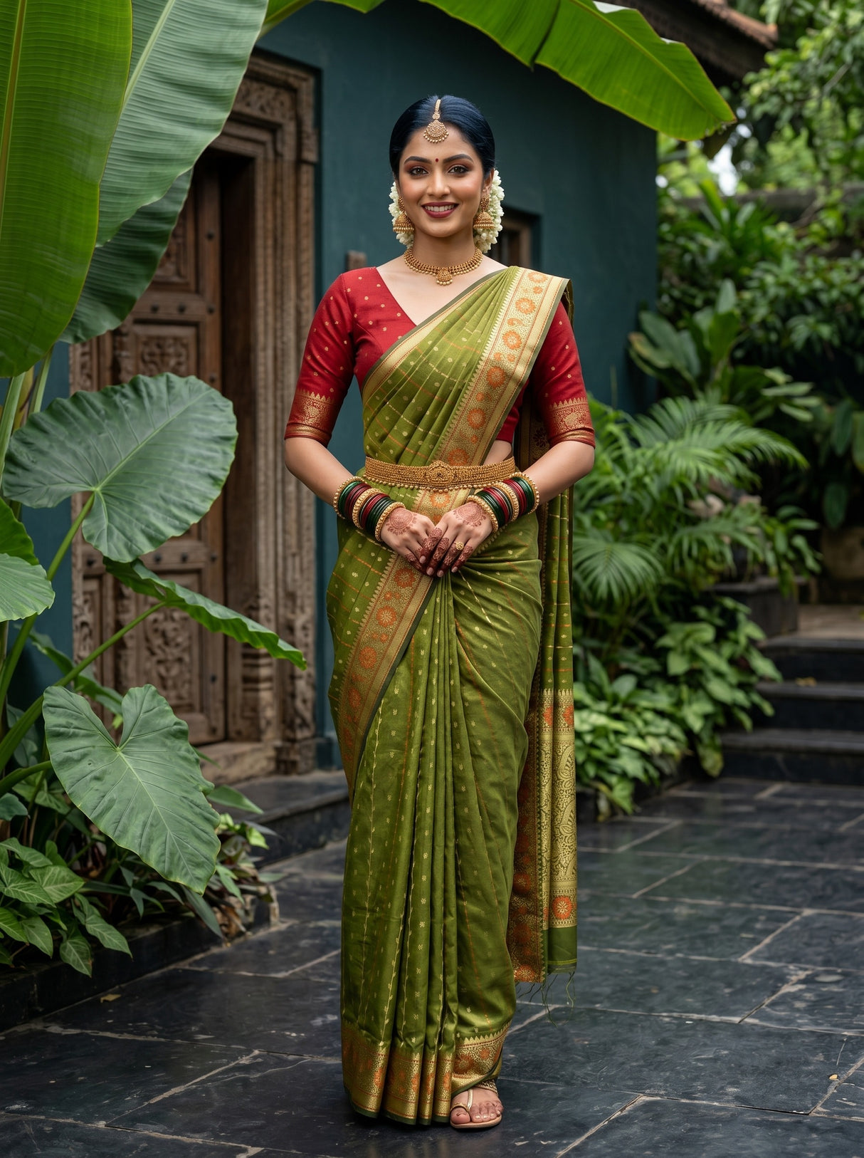 MIMOSA Saree Saree — front view on mannequin