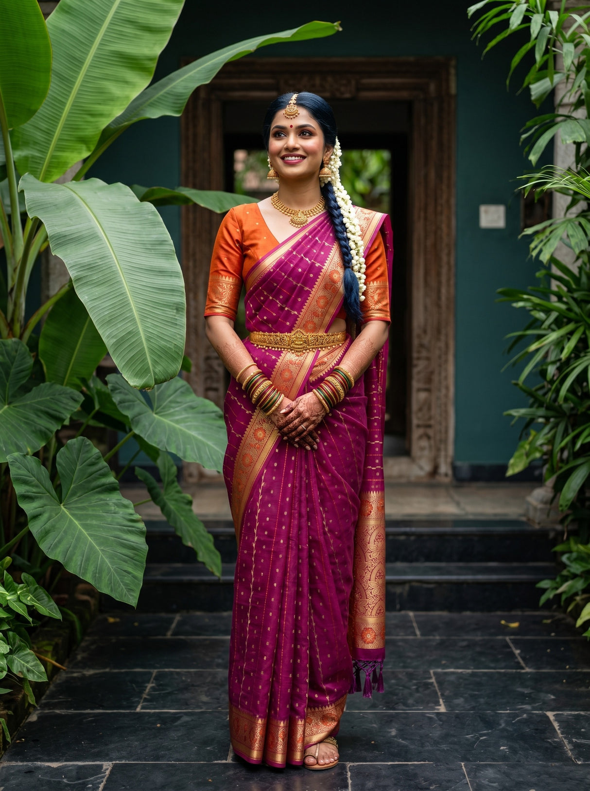 MIMOSA Saree Saree — front view on mannequin