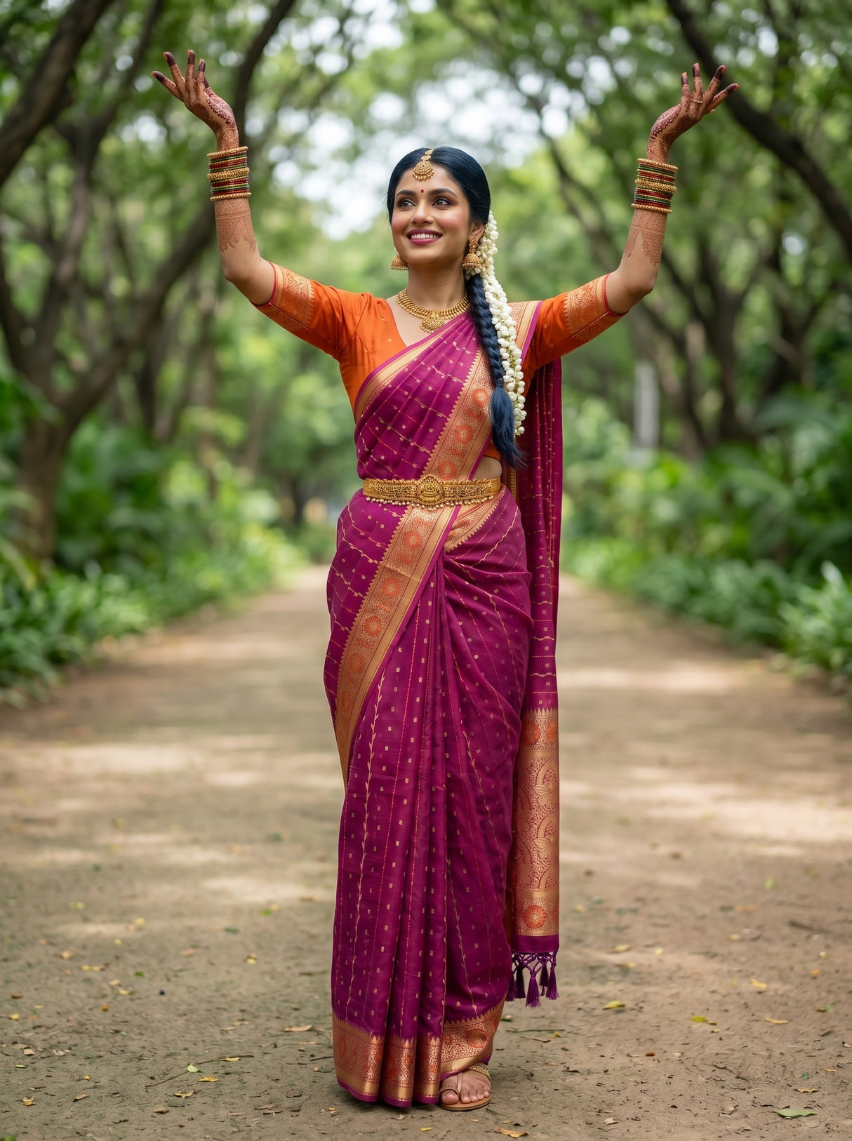 MIMOSA Saree Saree — pose 5 styling detail