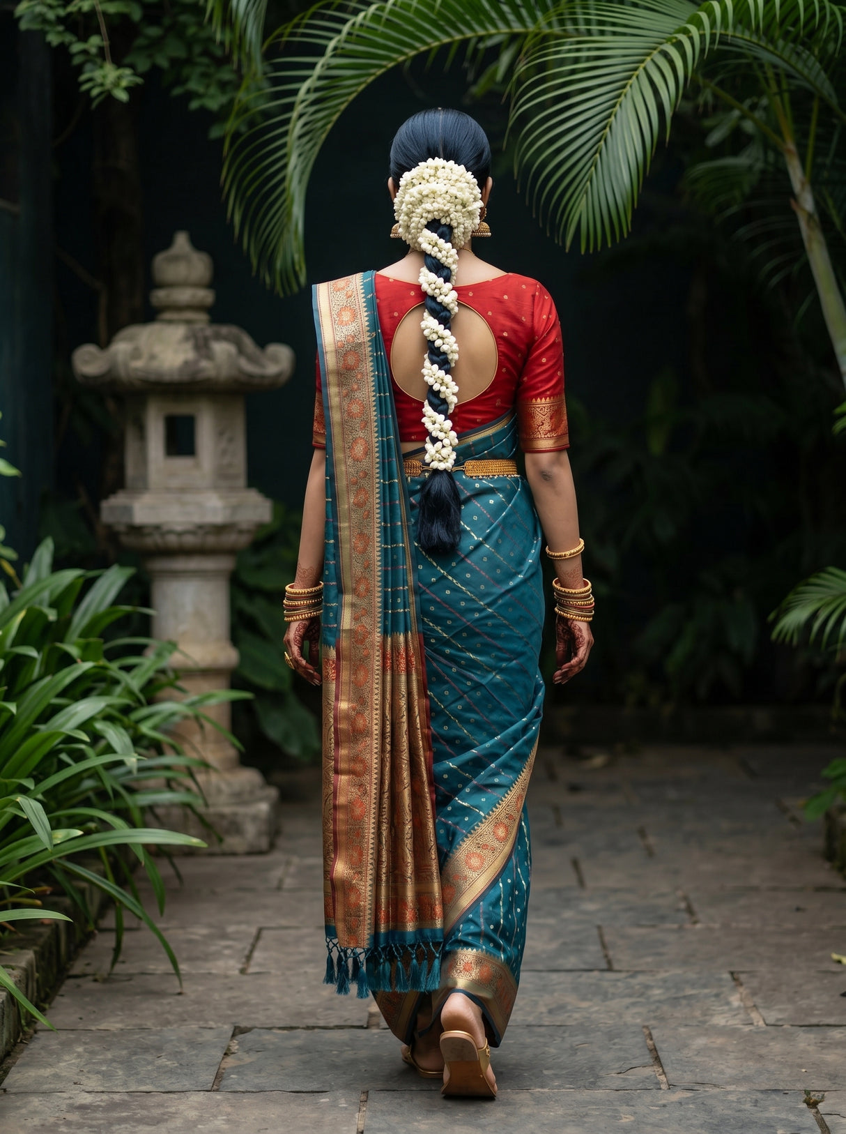MIMOSA Saree Saree — pose 2 styling detail