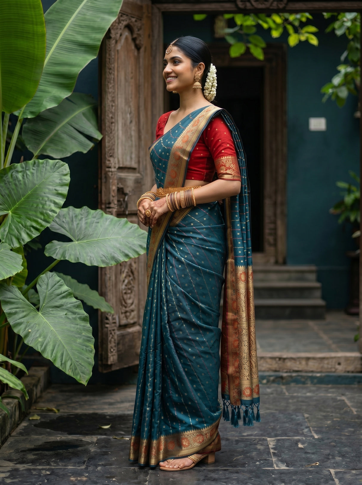 MIMOSA Saree Saree — pose 3 styling detail