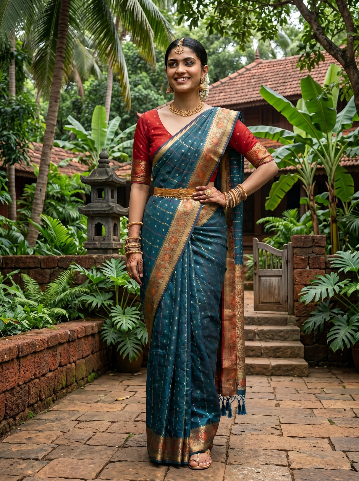 MIMOSA Saree Saree — pose 4 styling detail
