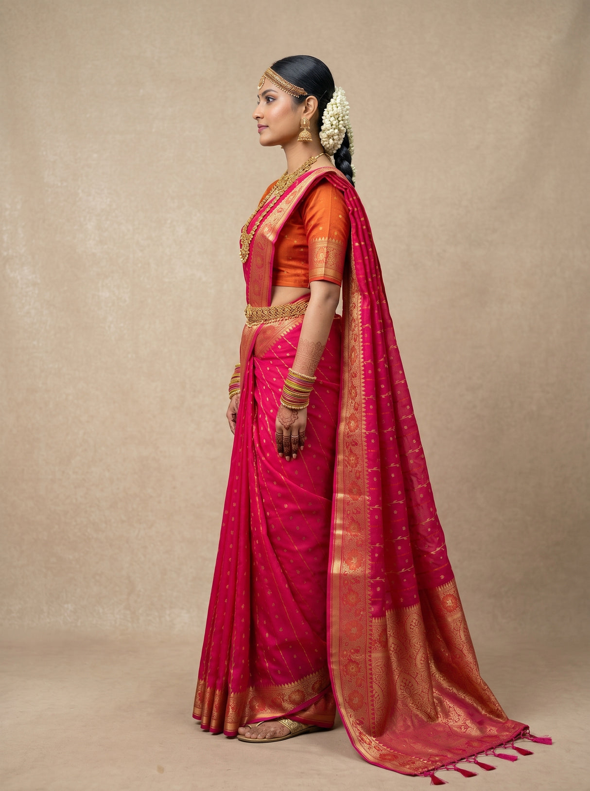 MIMOSA Saree Saree — pose 3 styling detail