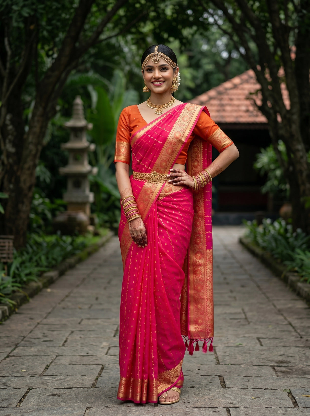 MIMOSA Saree Saree — pose 4 styling detail