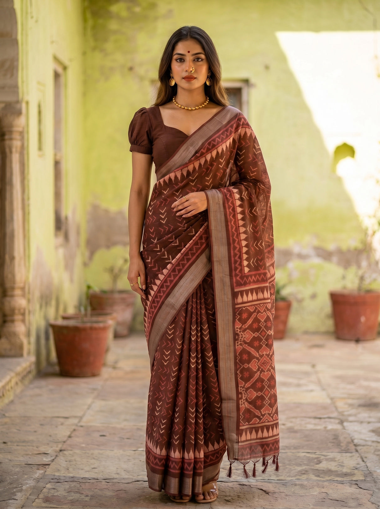 MIMOSA Saree Saree — front view on mannequin