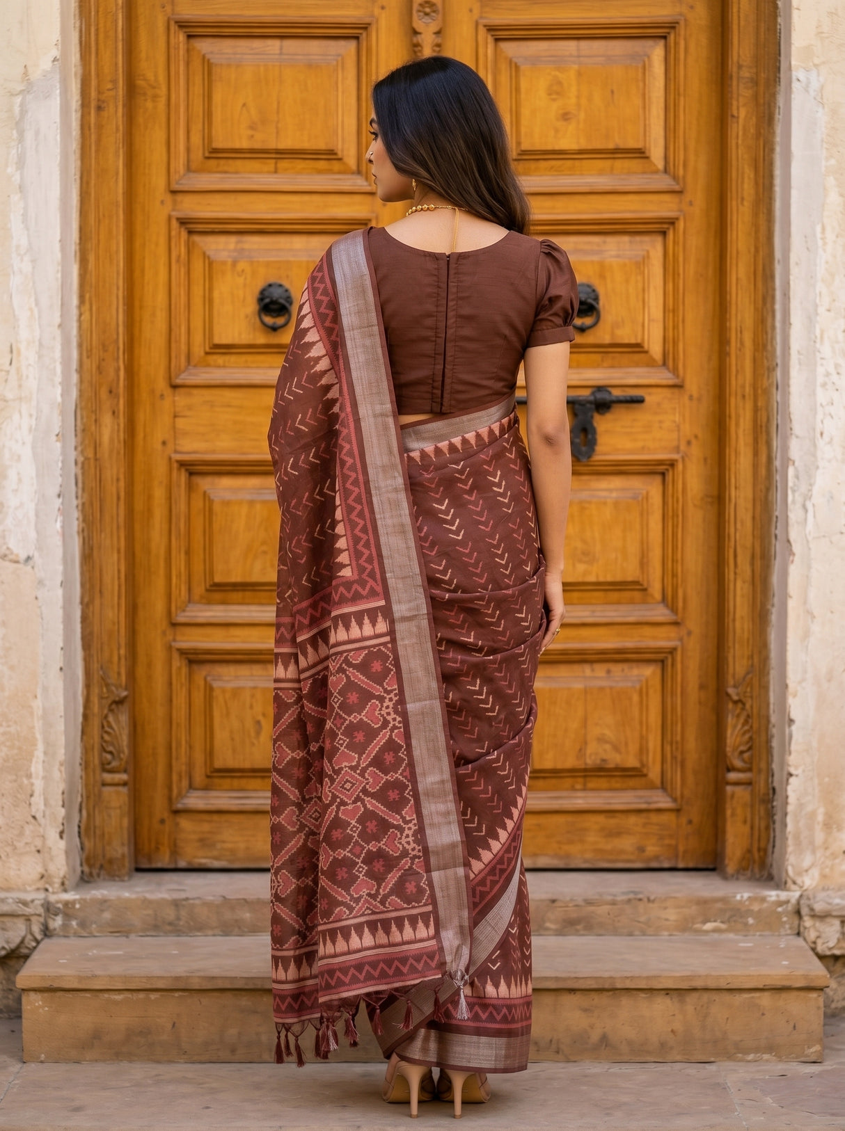 MIMOSA Saree Saree — pose 2 styling detail