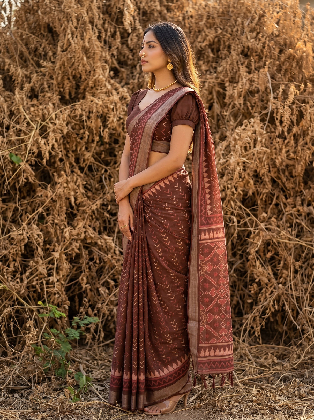 MIMOSA Saree Saree — pose 3 styling detail