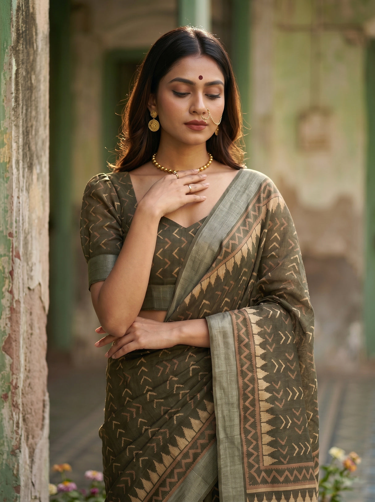 MIMOSA Saree Saree — pose 10 styling detail