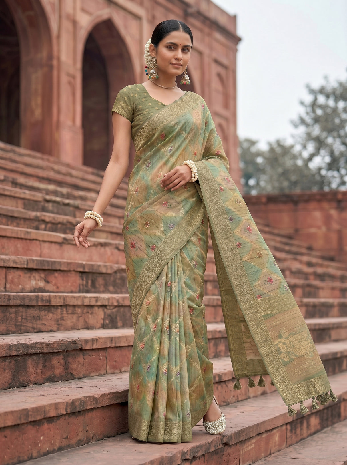 MIMOSA Saree Saree — pose 5 styling detail