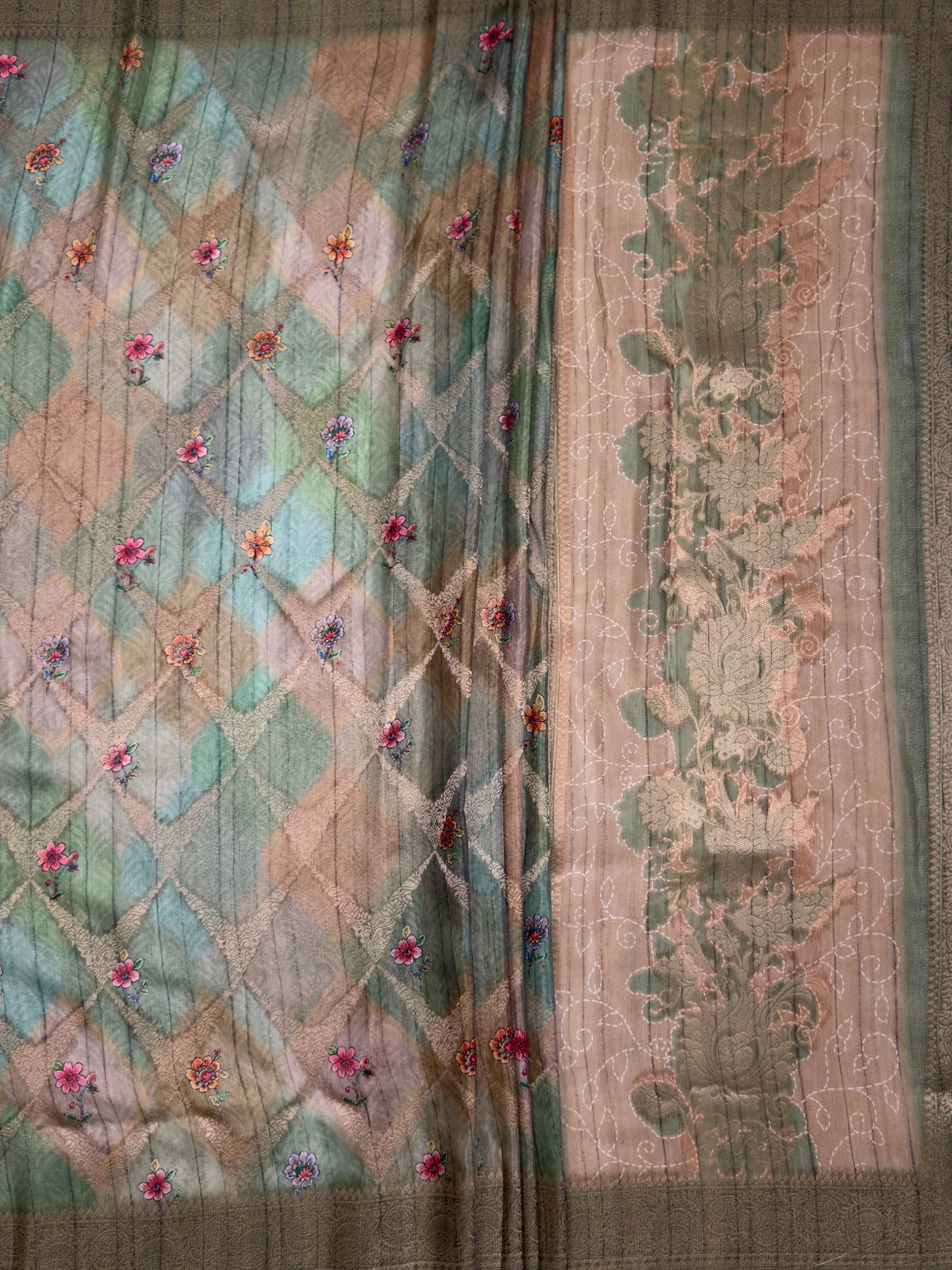 MIMOSA Saree Saree — pallu and zari work detail