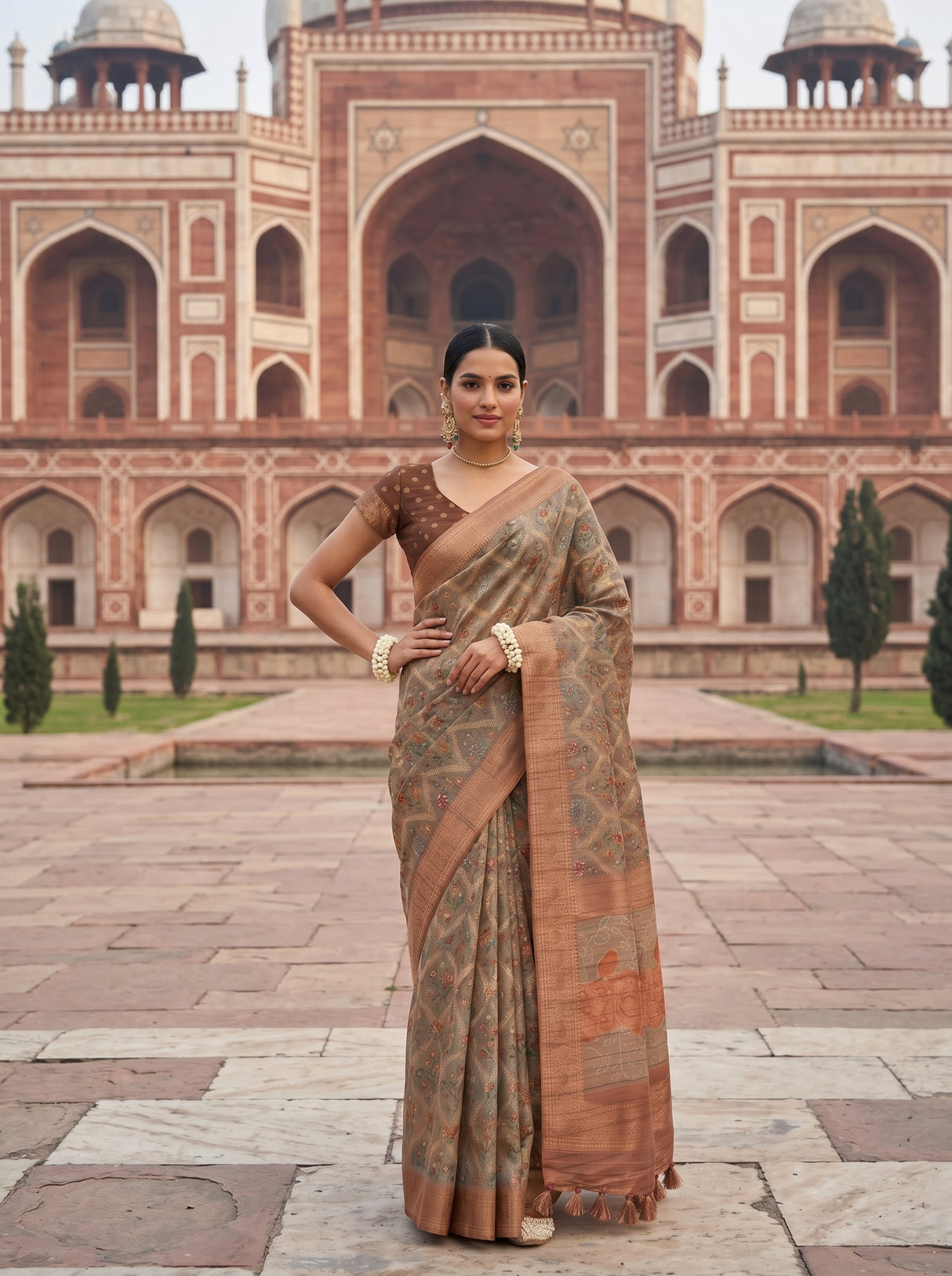 MIMOSA Saree Saree — pose 4 styling detail