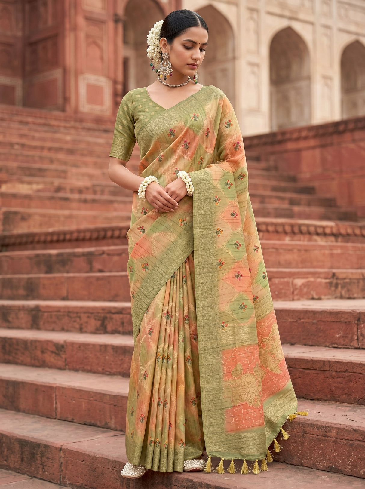 MIMOSA Saree Saree — front view on mannequin