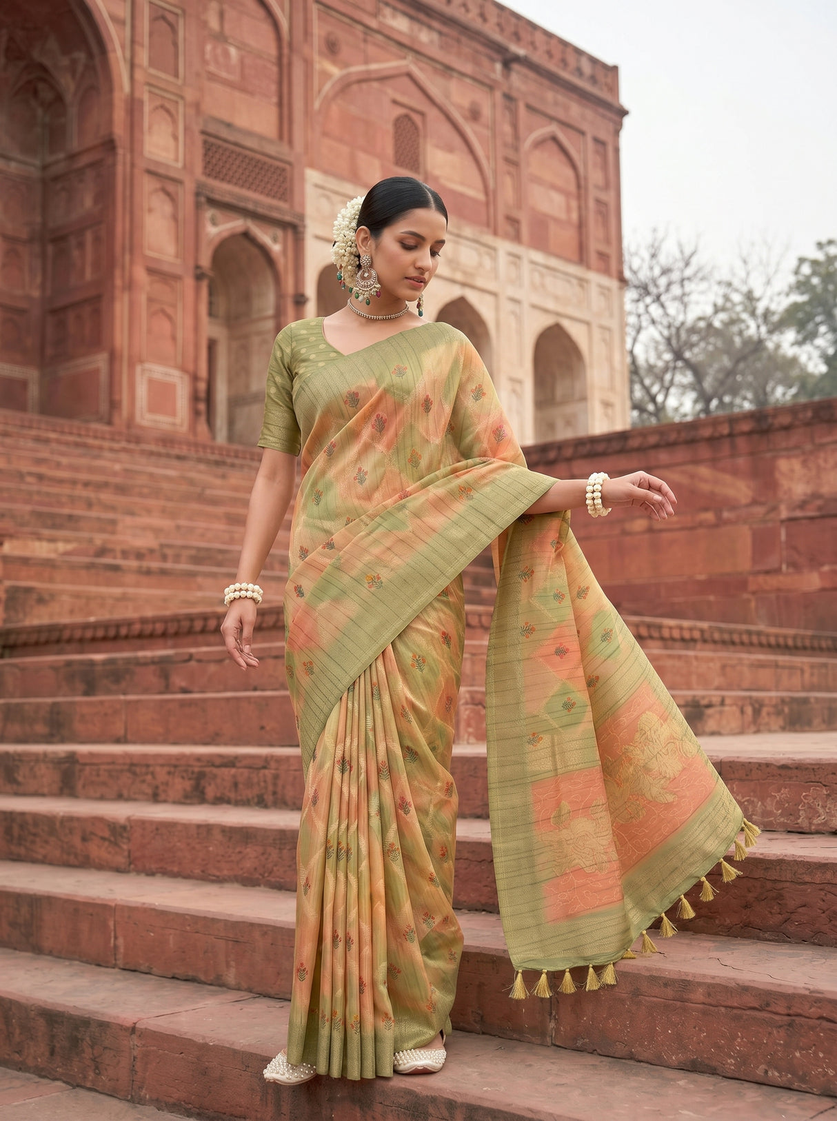 MIMOSA Saree Saree — pose 5 styling detail