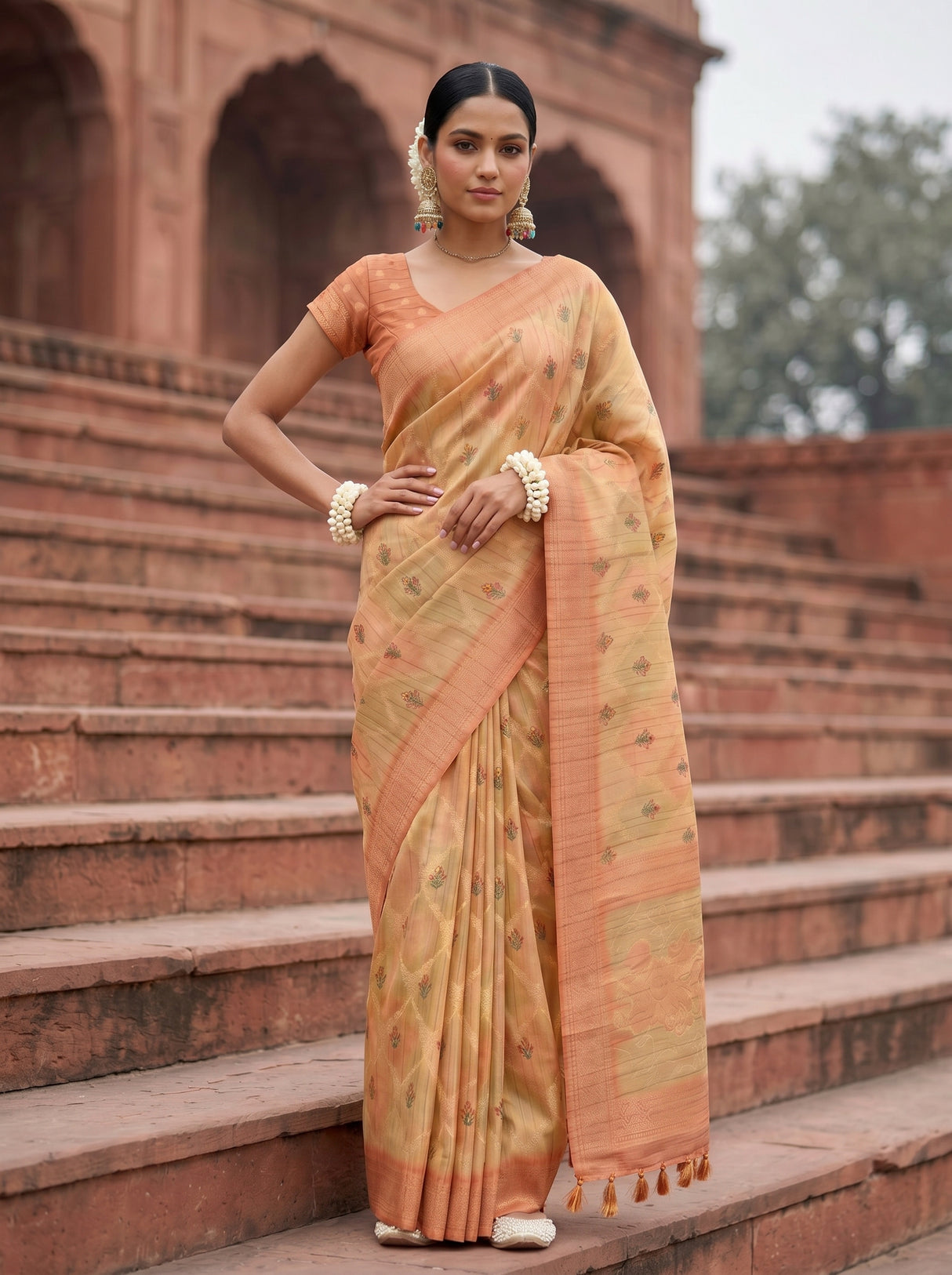 MIMOSA Saree Saree — pose 4 styling detail