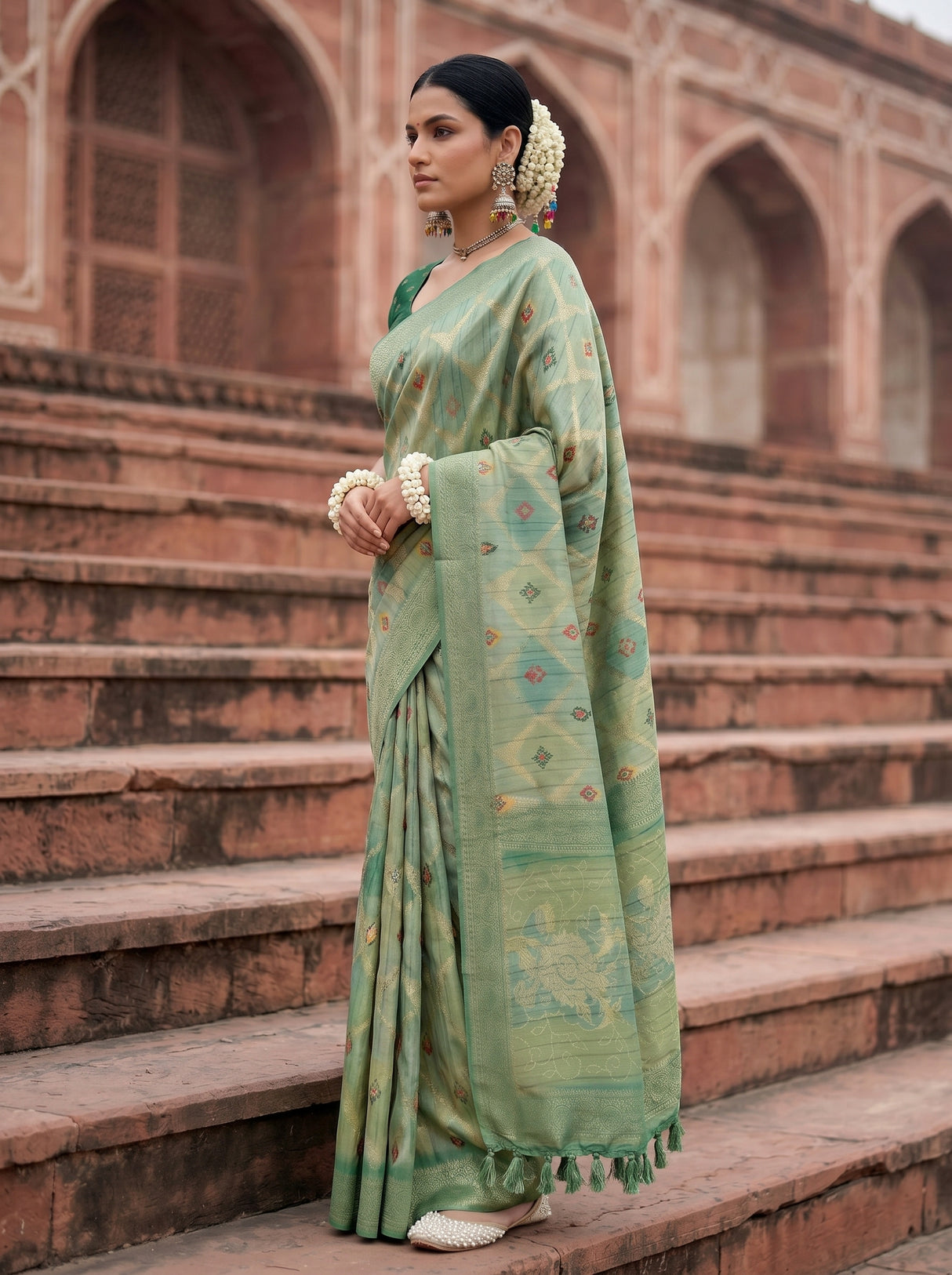 MIMOSA Saree Saree — pose 3 styling detail