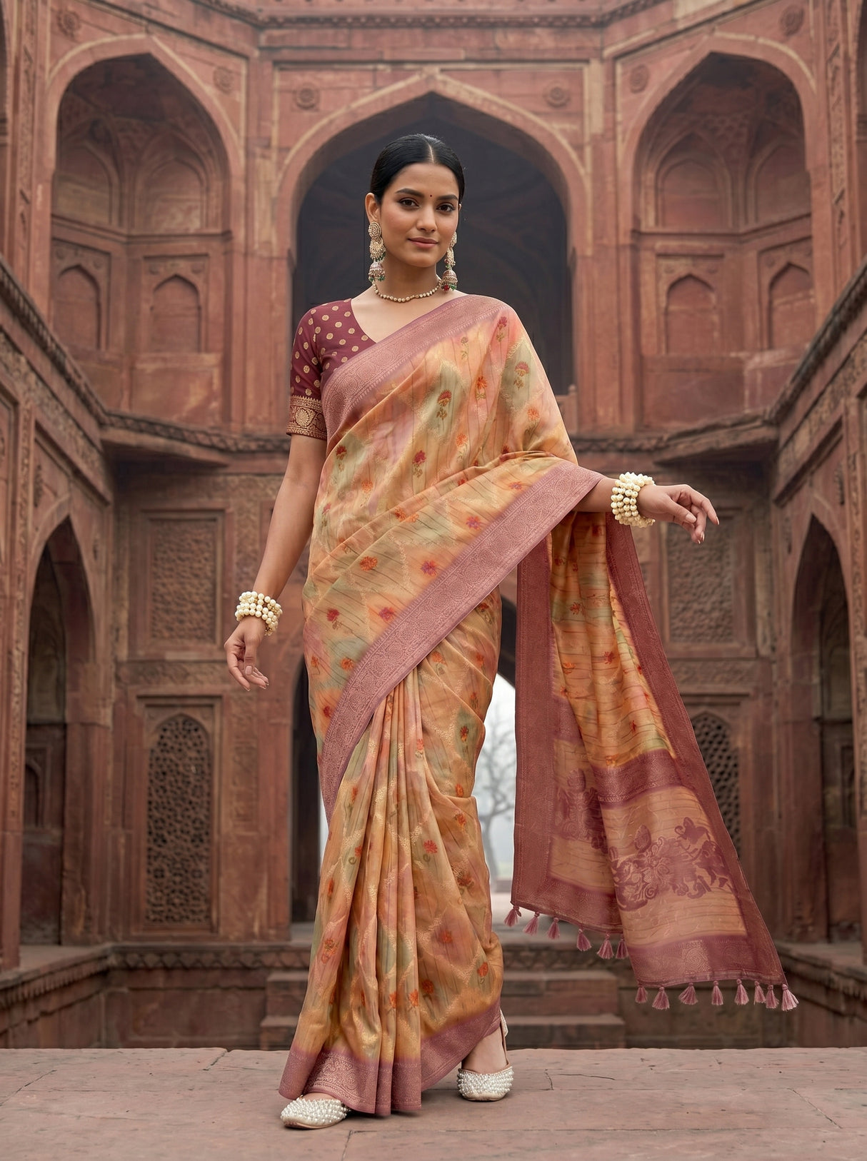 MIMOSA Saree Saree — pose 5 styling detail